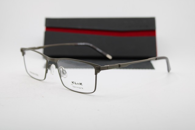 NEW KLIIK DENMARK 795 M102 KHAKI BLACK GUNMETAL AUTHENTIC EYEGLASSES 50-17
