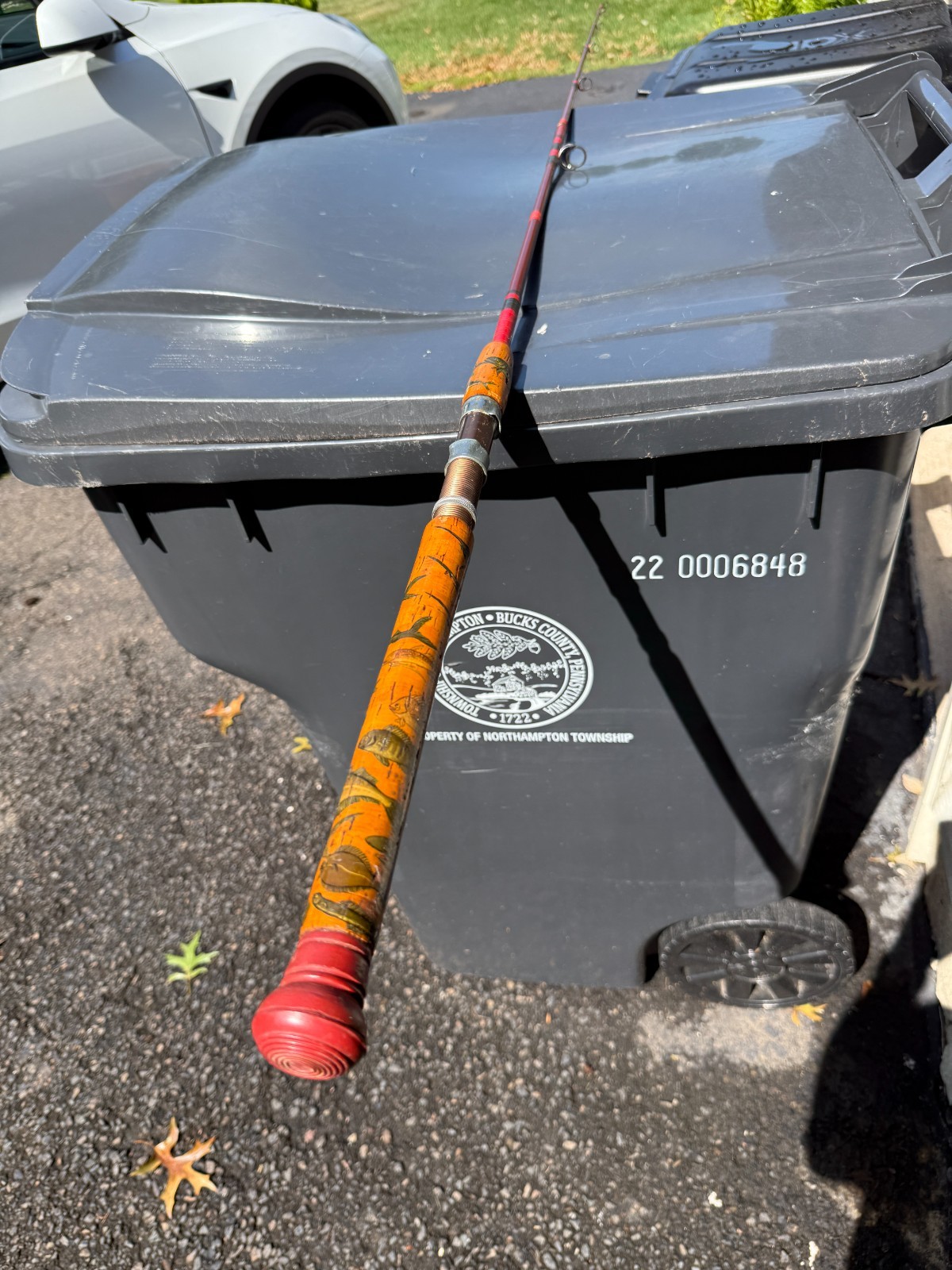 Vintage 6’6” Custom Built Fishing Rod - 2 Piece-One of a Kind Unique Collectible