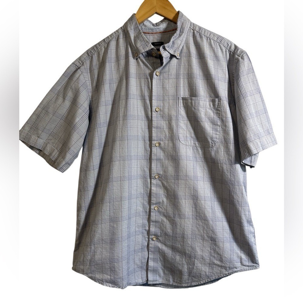 Pronto Uomo Casual Light Blue Checkered Shirt