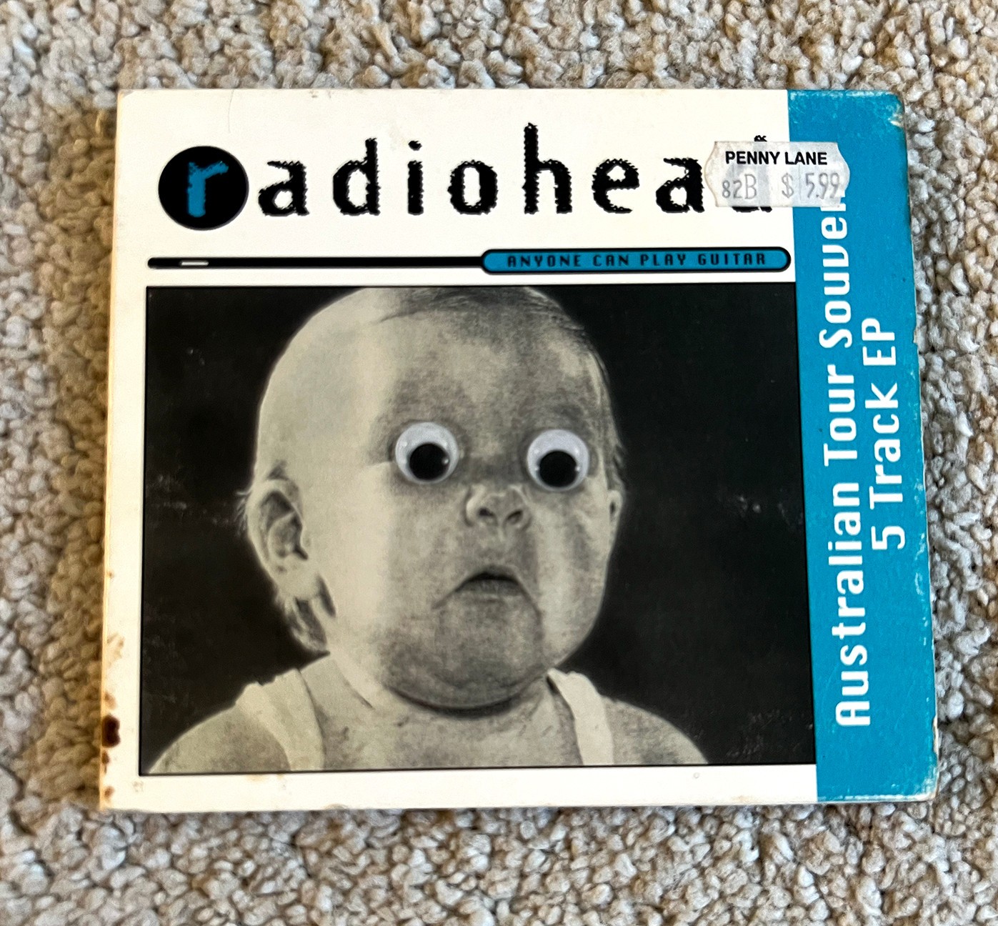 Radiohead ANYONE CAN PLAY GUITAR Australian EP 1994 RARE Blue Version Preowned Radiohead ANYONE CAN PLAY GUITAR Australian EP 1994 RARE Blue Version Preowned