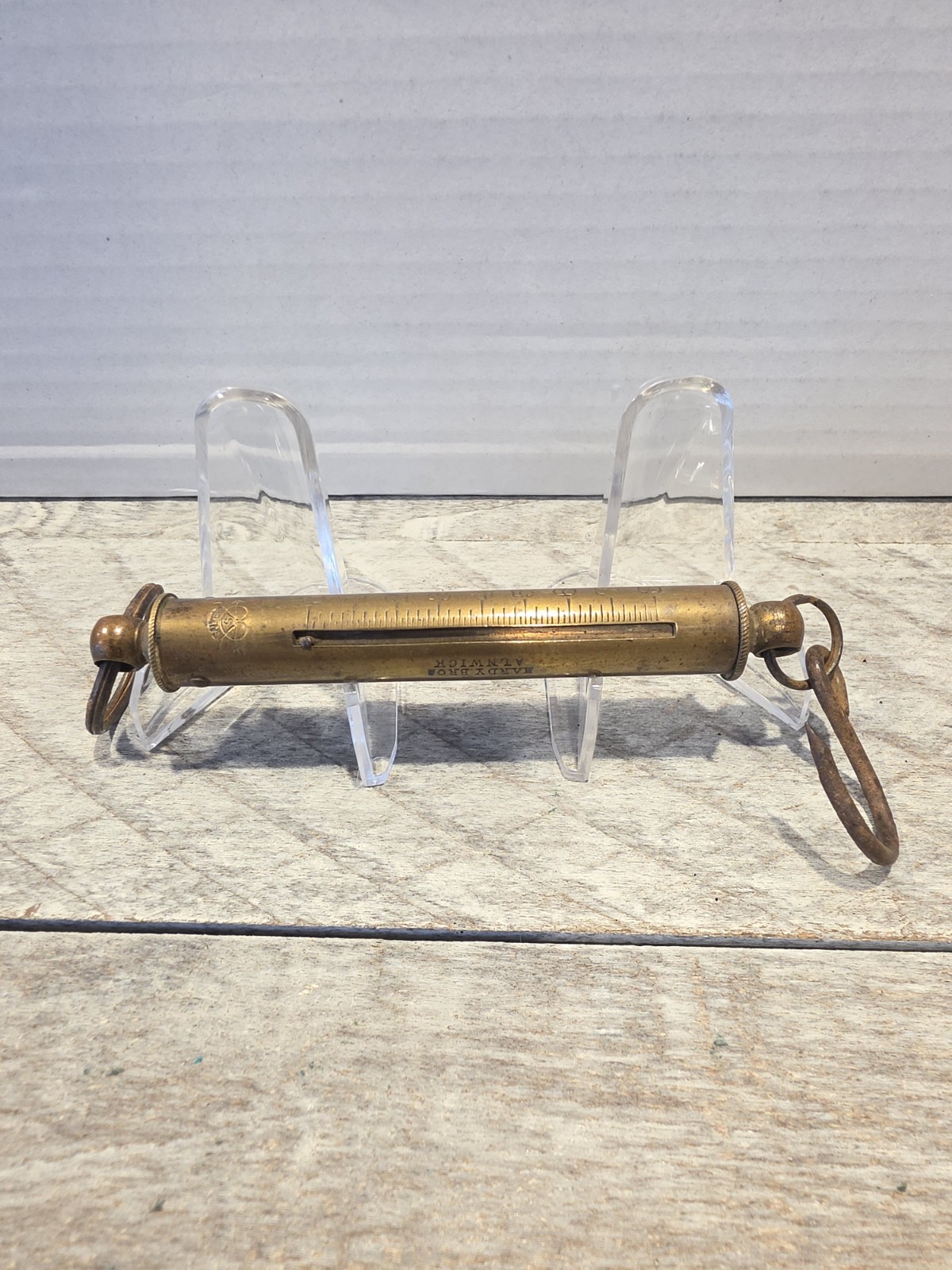 Vintage Hardy Bros Alnwick Brass Scale