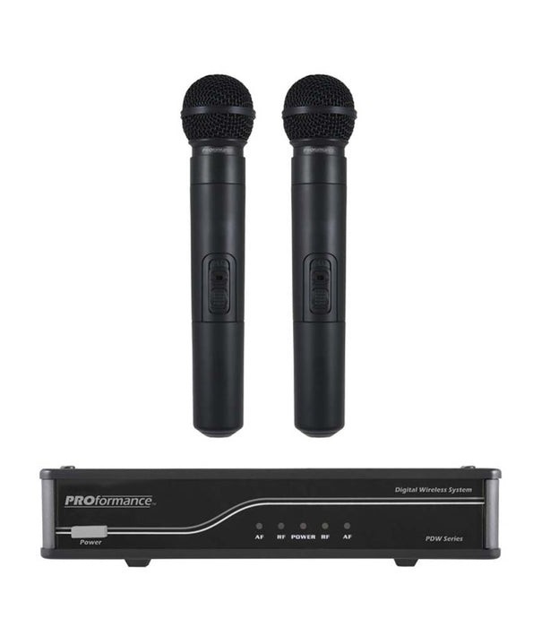CAD Audio PROformance Black Dual Handheld Wireless Mic System DJ Live Karaoke