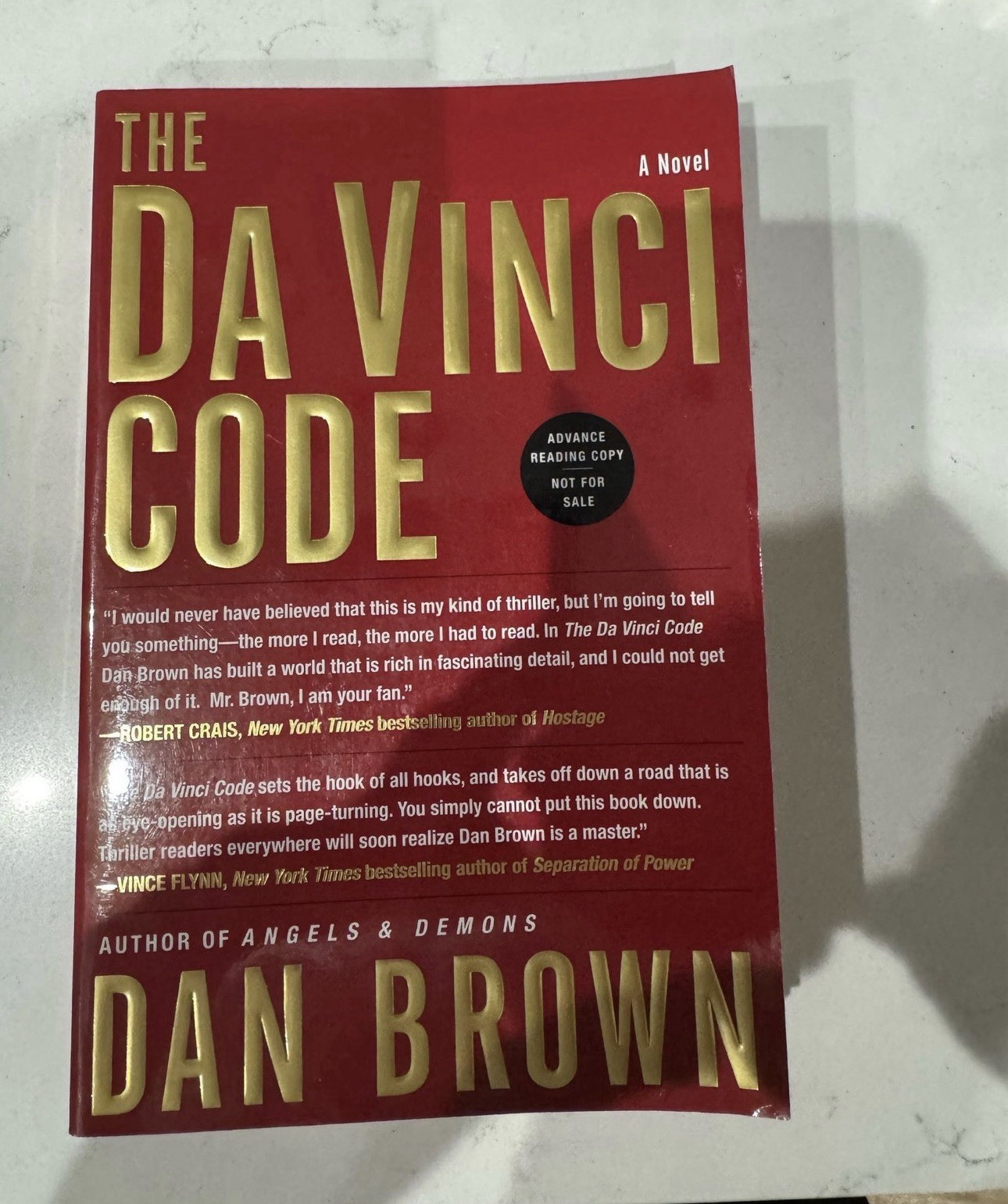 The Da Vinci Code Dan Brown First Edition Advance Reading Copy Doubleday 2003 The Da Vinci Code Dan Brown First Edition Advance Reading Copy Doubleday 2003