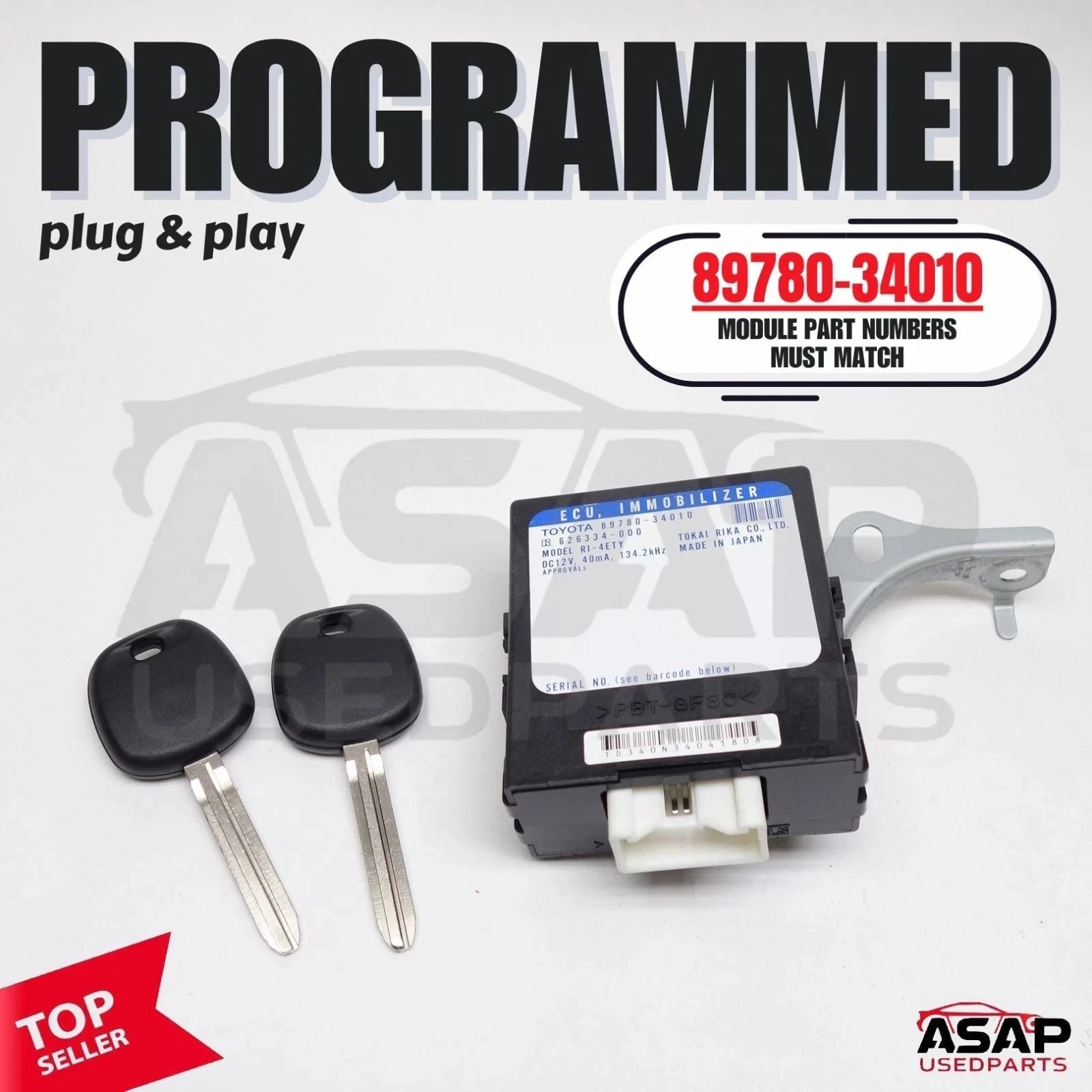 module + 2 KEYS TOYOTA SEQUOIA 2003-2007 89780-34010 Plug & PLAY 89780-34010 module + 2 KEYS TOYOTA SEQUOIA 2003-2007 89780-34010 Plug & PLAY 89780-34010