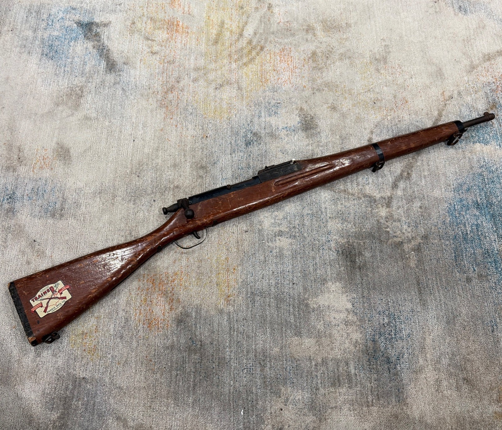 Original Vintage Kadet Toy Training Drill Rifle Parris Mfg Co Savannah Tenn Rare