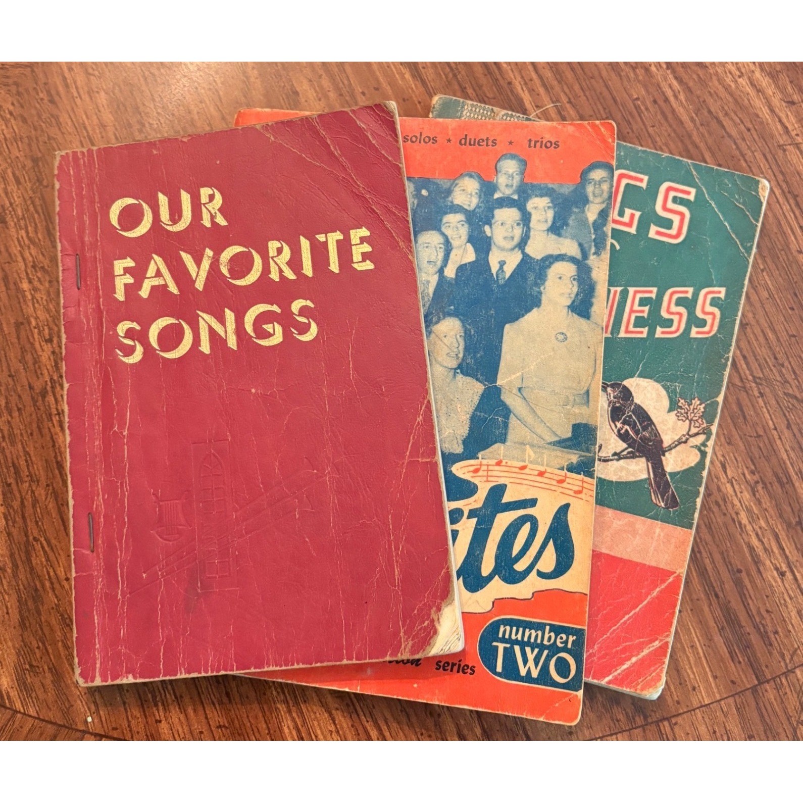 Vintage Gospel Songbook Lot Singspiration Favorites Songs of Happiness 3 Books