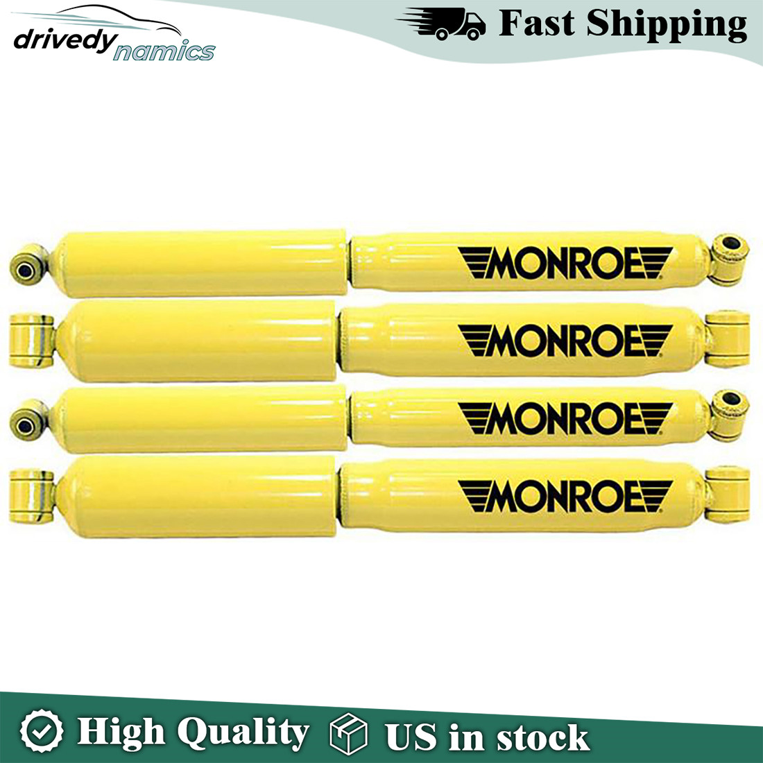 Monroe Gas-Magnum Front & Rear Shocks Set Complete For Dodge W100 W200 W250 W300
