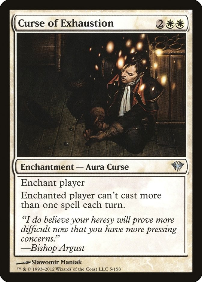 MTG Magic the Gathering Curse of Exhaustion (5/175) Dark Ascension LP MTG Magic the Gathering Curse of Exhaustion (5/175) Dark Ascension LP