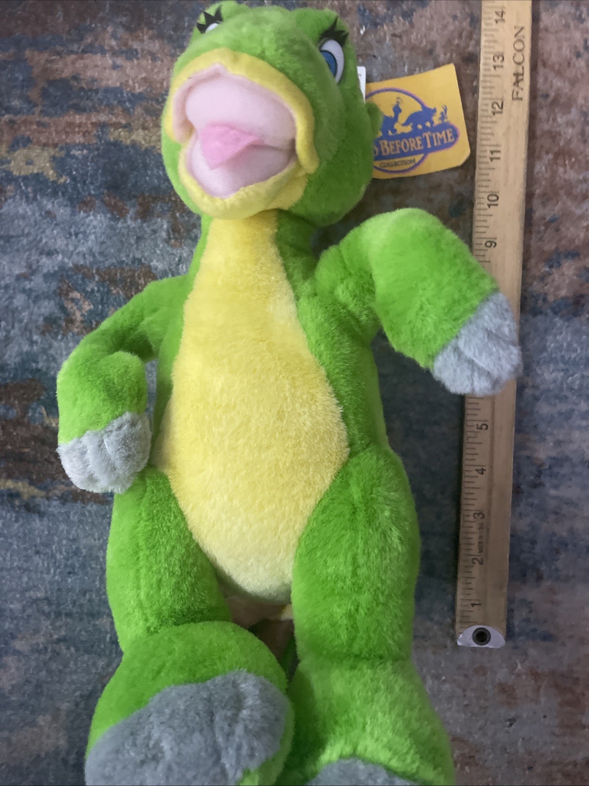 Vintage The Land Before Time Ducky Dinosaur Plush With Tags 12” Toy Network