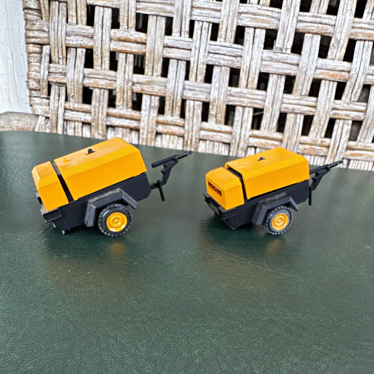 Towable Construction Compressor Lot by NZG Modelle W. Germany 1:50 scale Diecast