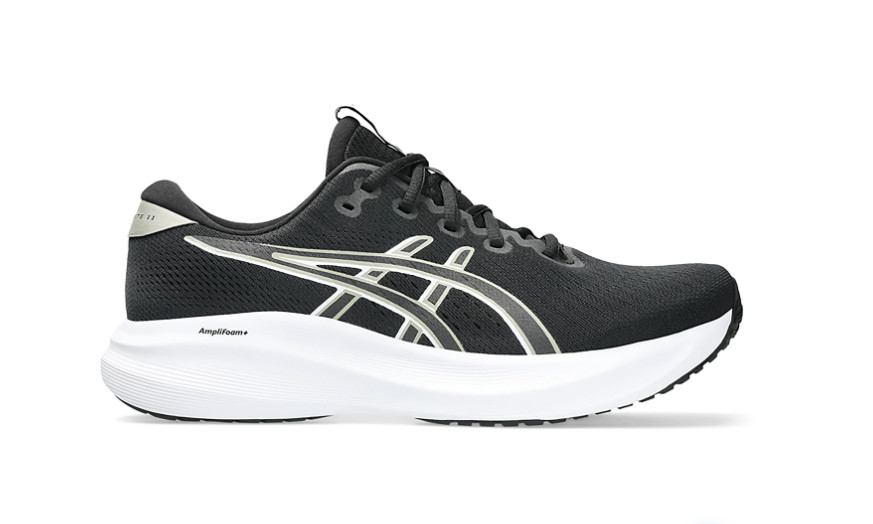 ASICS Gel-Excite 11 Men's Black  White Running Shoes AMPLIFOAM 1011C080