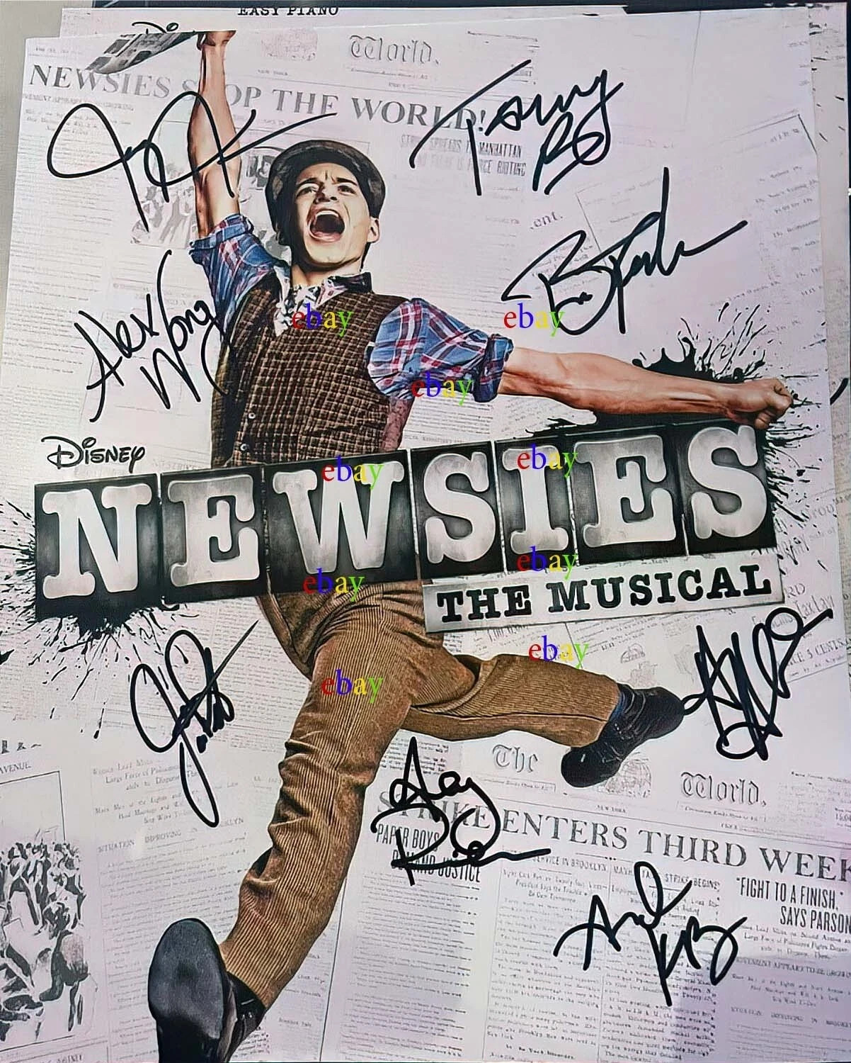 Newsies Jeremy Jordan Autographed Signed 8x10 Photo Reprint Newsies Jeremy Jordan Autographed Signed 8x10 Photo Reprint