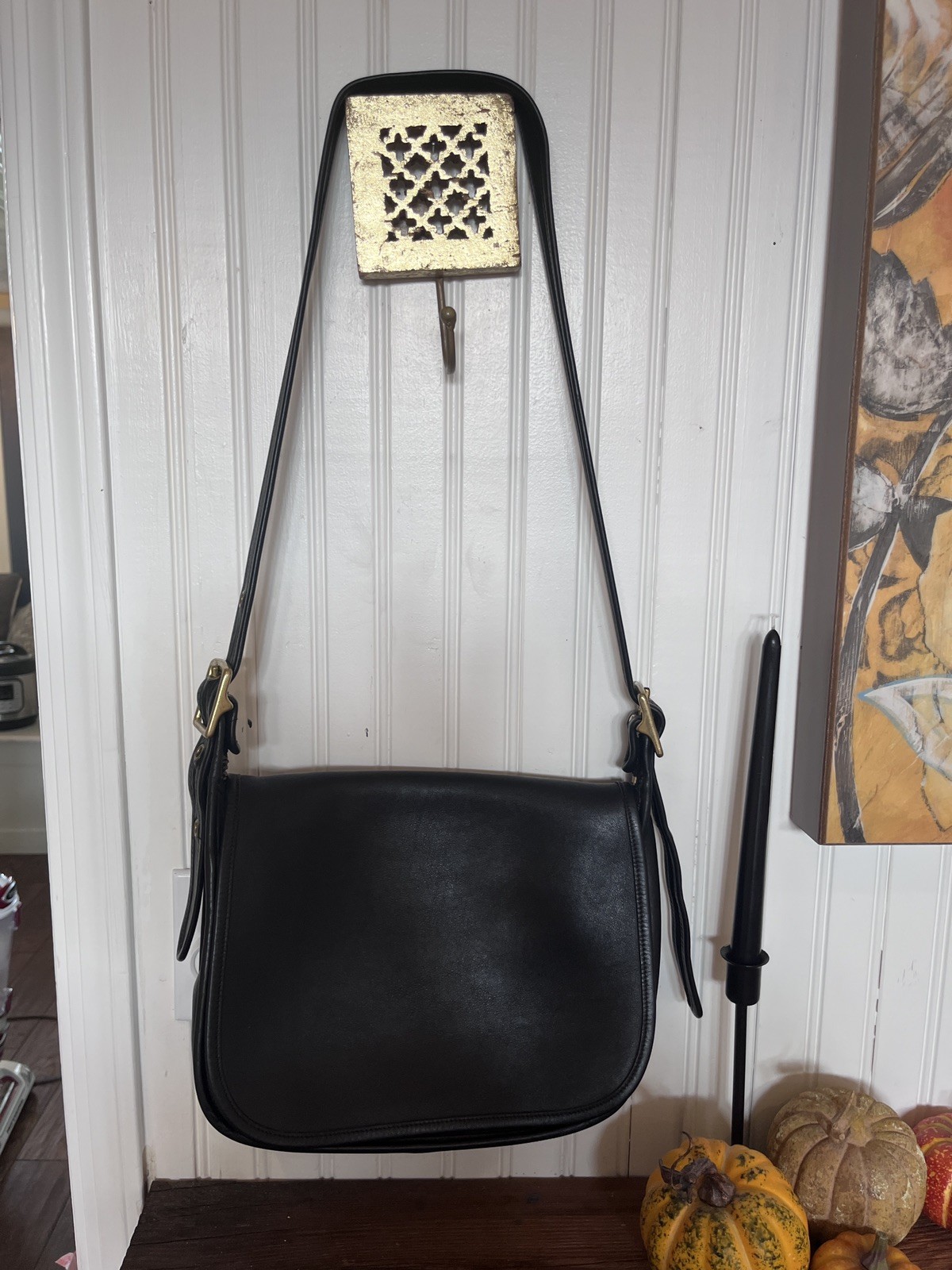 Vintage Coach Patricia Legacy 9951 USA Made Leather Crossbody Bag Brown 90s