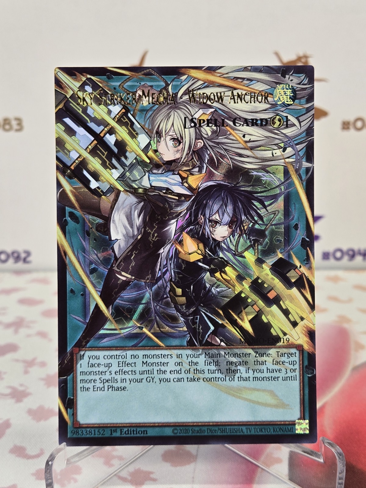 Sky Striker Mecha - Widow Anchor (Extended Art) MAMO-EN019 Ultra Rare Sky Striker Mecha - Widow Anchor (Extended Art) MAMO-EN019 Ultra Rare