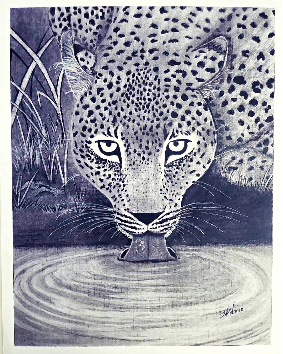 Mama Leopard, Baby Leopards, Brown Horse & Bark At The Moon Giclee Prints Mama Leopard, Baby Leopards, Brown Horse & Bark At The Moon Giclee Prints