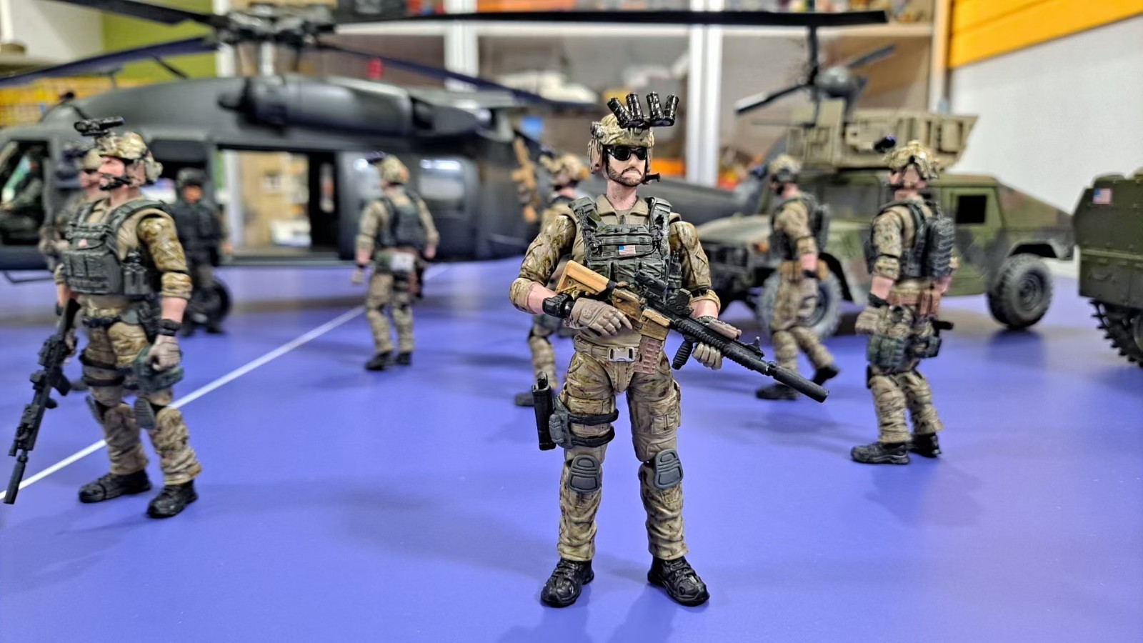 Custom 10 pcs 1/18 HK416 Assault Rifle models for 3.75