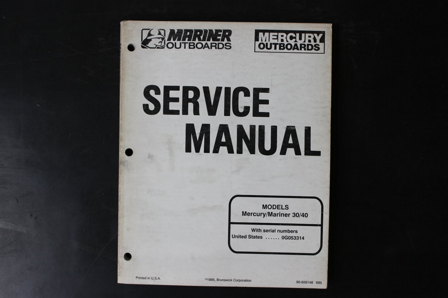 Mercury Mariner 30/40 Outboard Service Manual OG053314 1995