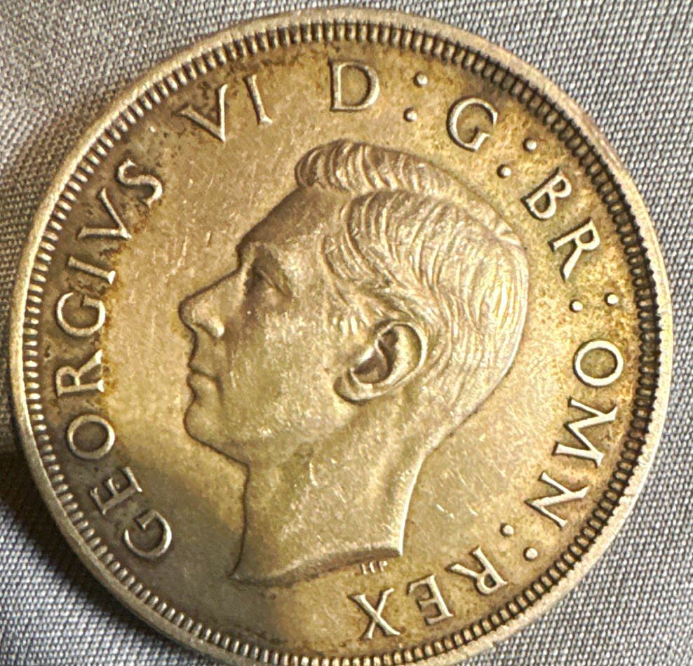 1957 Great Britain George VI Cupro-Nickel Crown KM#906 English Crest Reverse
