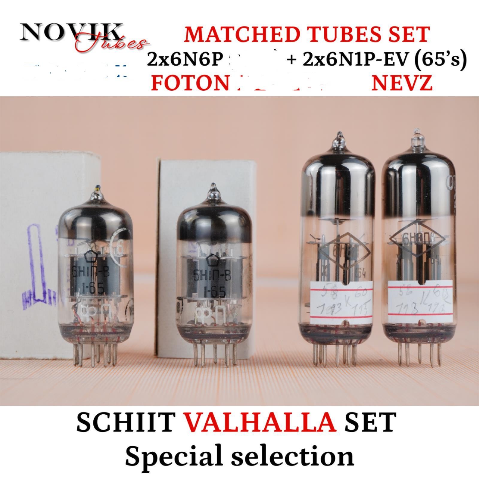 Set For Schiit Valhalla 2 6N6P Foton 67-69 6N1P-V NEVZ 65 MATCHED NOS