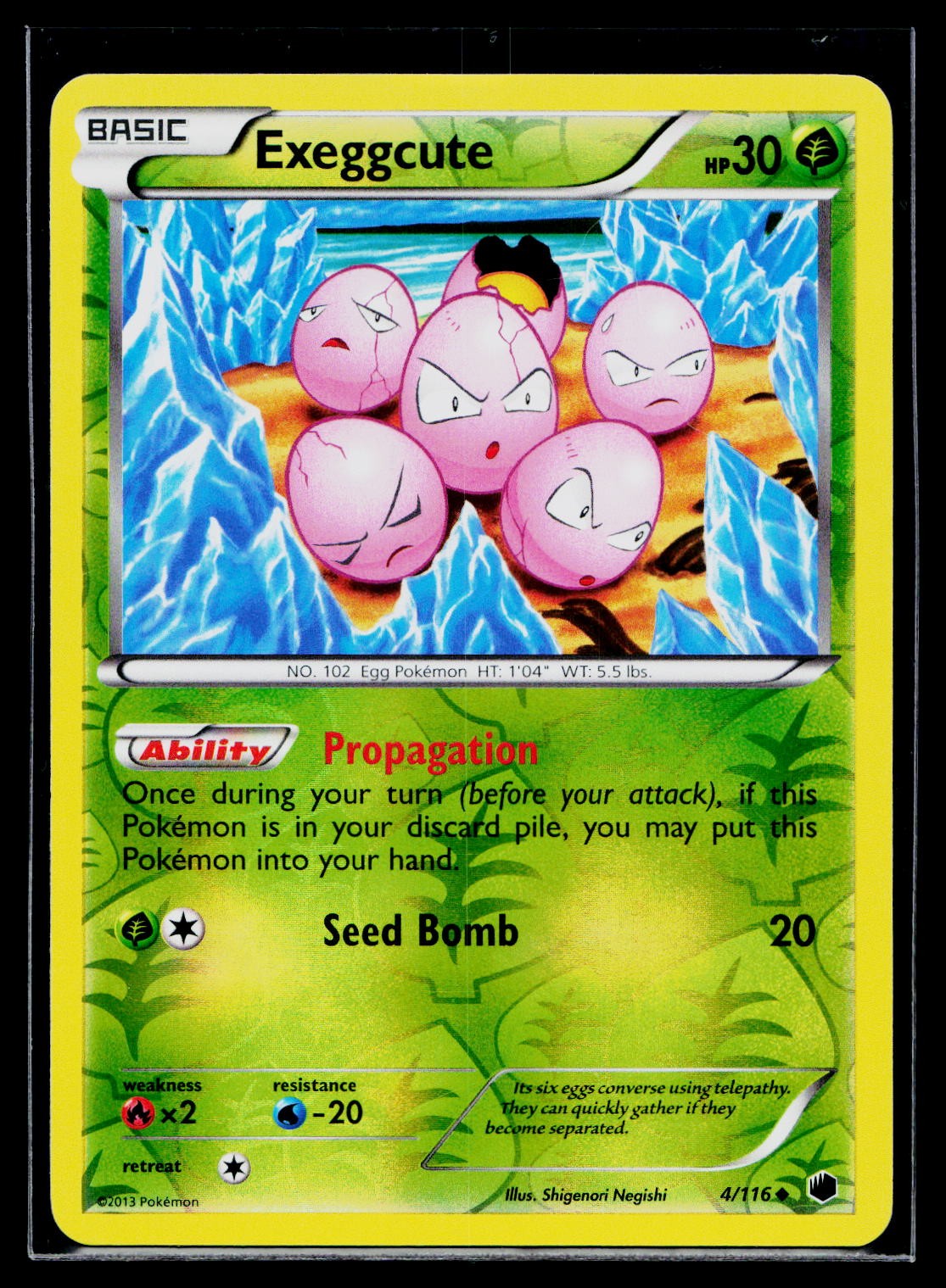 Exeggcute 4/116 Reverse Holofoil | Plasma Freeze Uncommon - MP