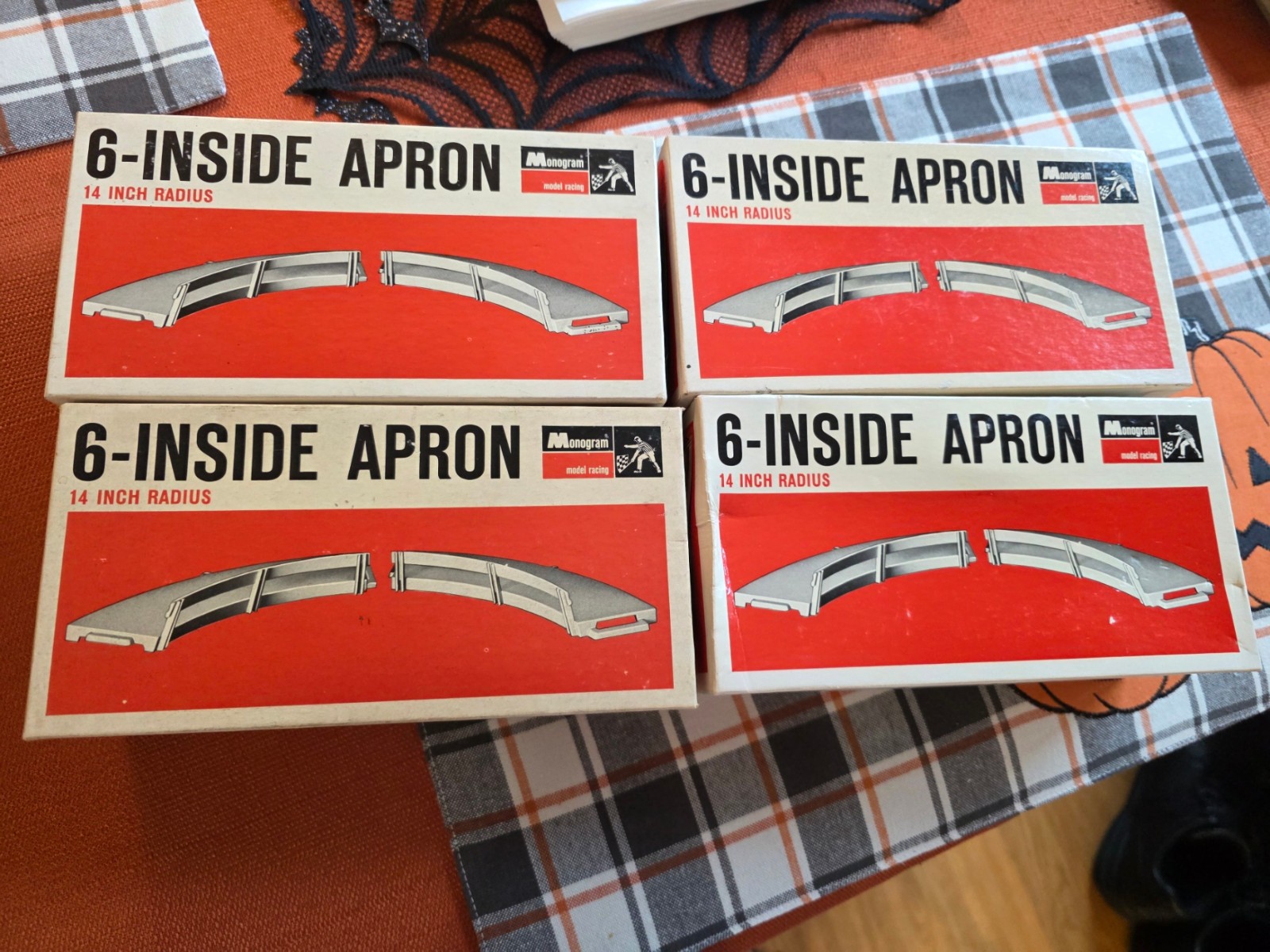 Monogram 1/32 Scale Slot Car Track 4 Boxes Of 14\