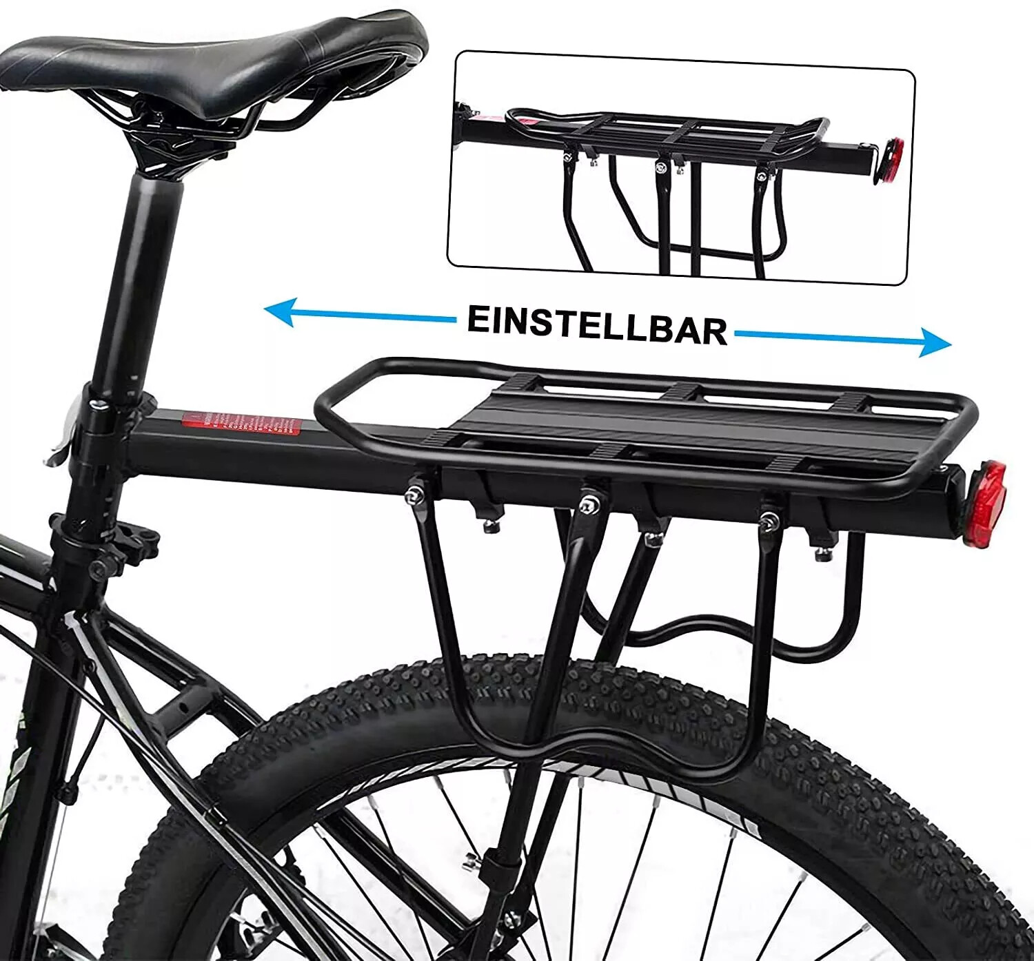 Bike Rear Carrier Rack Mountain Road Bicycle Bracket Cycle Luggage Cargo Holder
