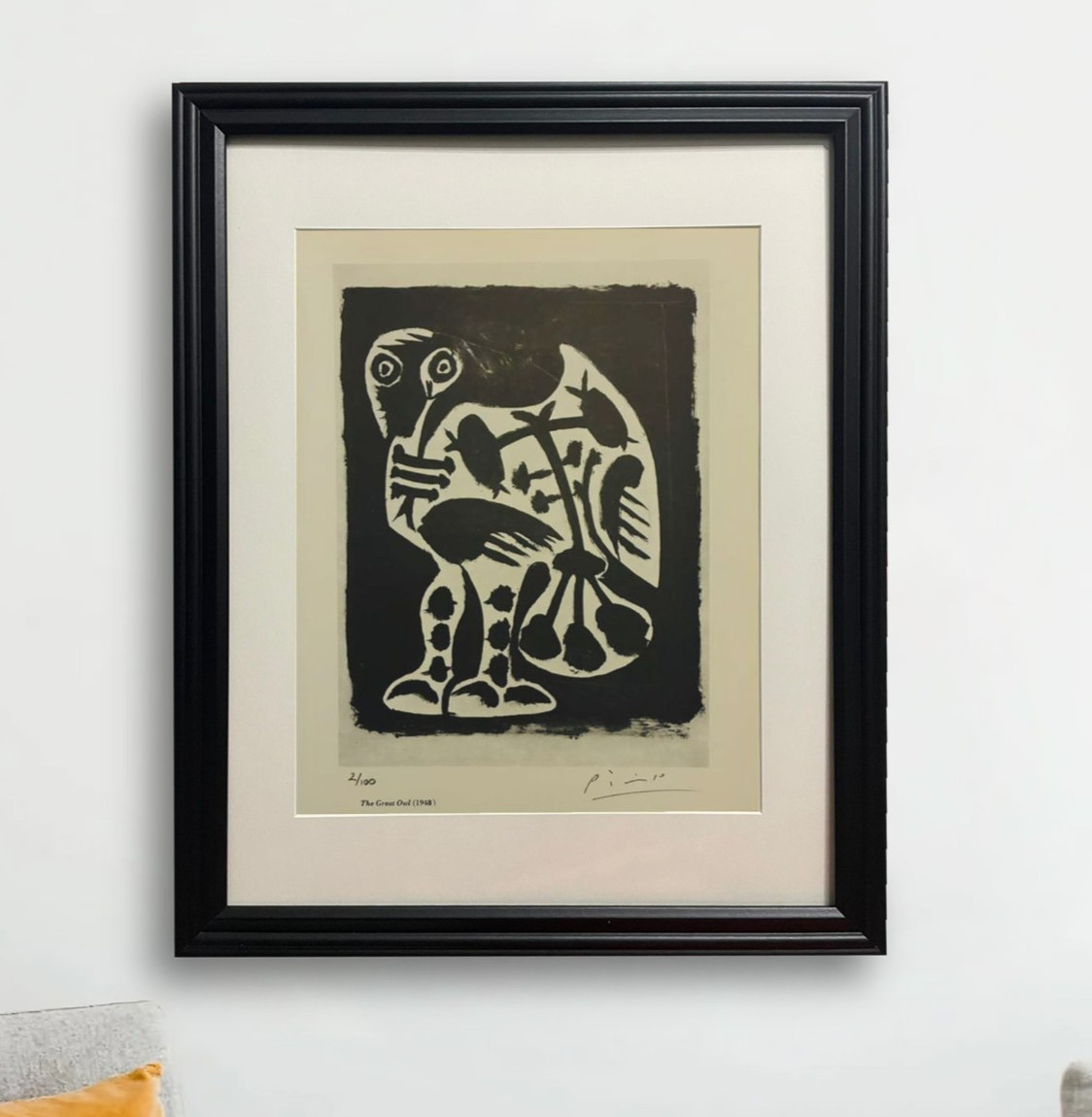 Pablo Picasso Hand-Signed Original Print With COA and +$3,500 USD Appraisal