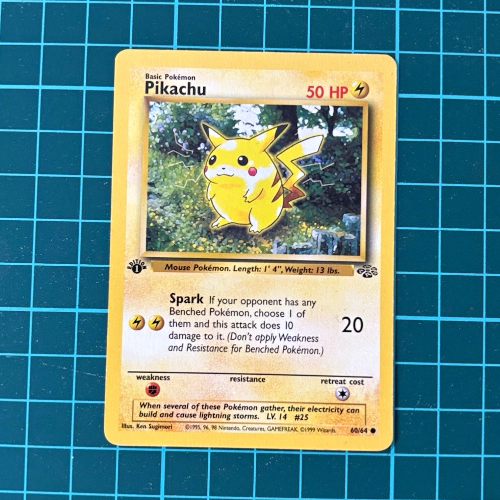 Pikachu 1st Edition Jungle 60/64 Common Pikachu 1st Edition Jungle 60/64 Common