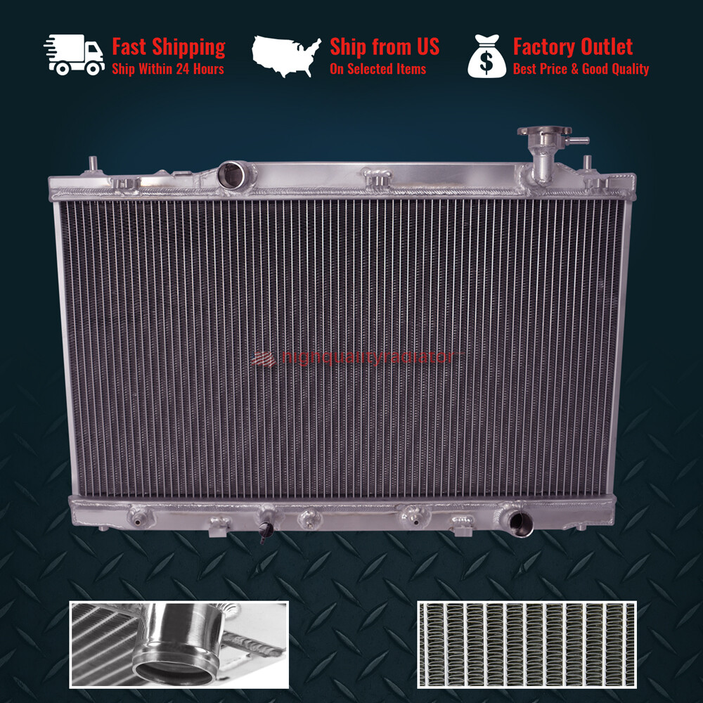 2Rows All Aluminum Radiator For 2007-2011 Toyota Camry l4 2.4L 2.5L DPI:2917