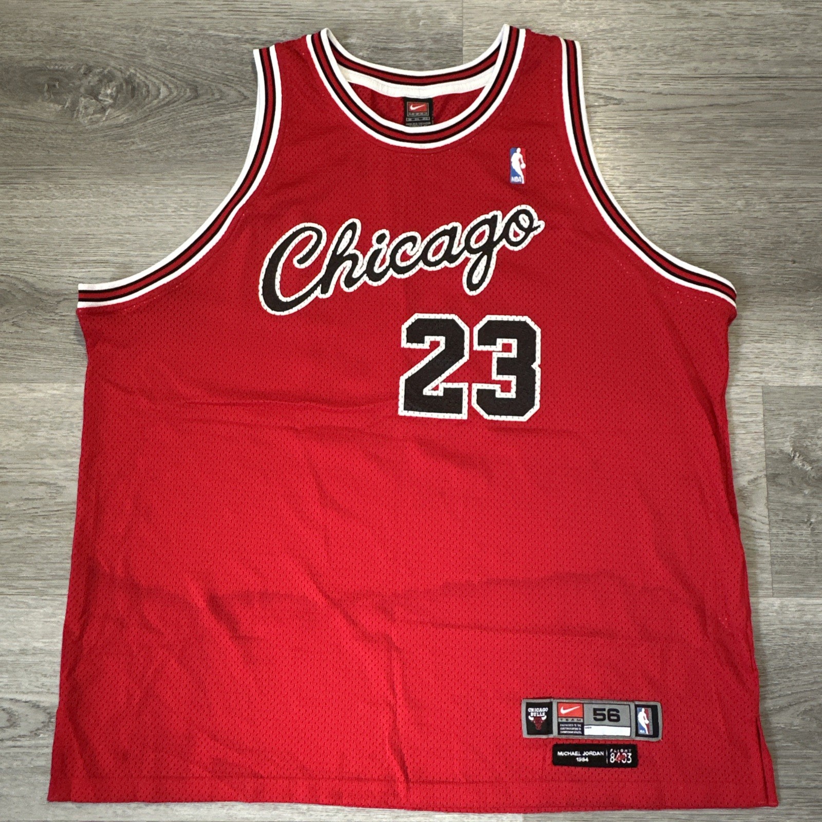 Michael Jordan Chicago Bulls Rookie Nike Authentic Jersey Men’s Sz 56 3XL 8403