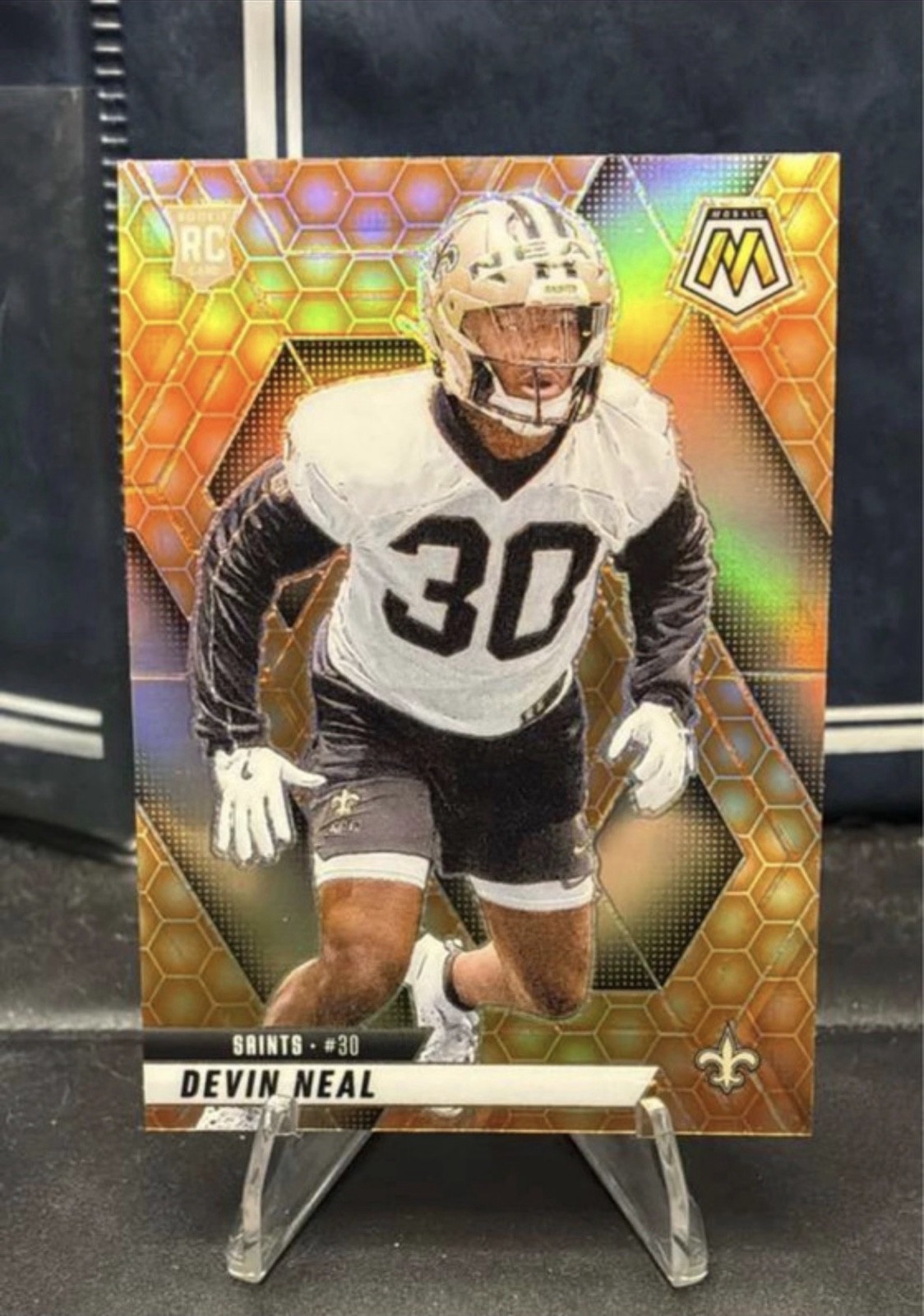 2025 Panini Mosaic - Rookies Devin Neal #330 Honeycomb Prizm (RC) MT NM 