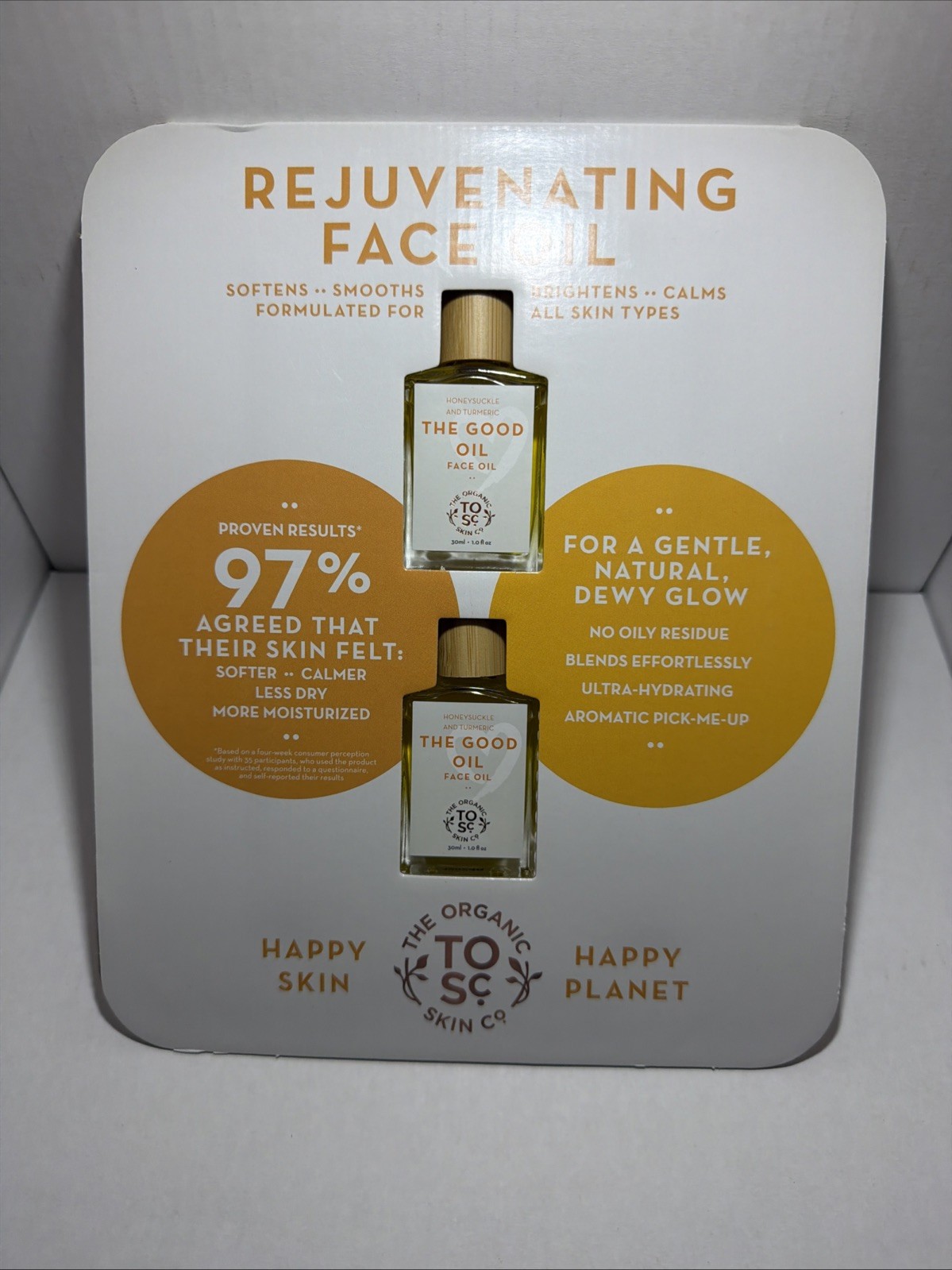 The Organic Skin Co The Good Oil Honeysuckle Turmeric Face Oil 2 Bottles