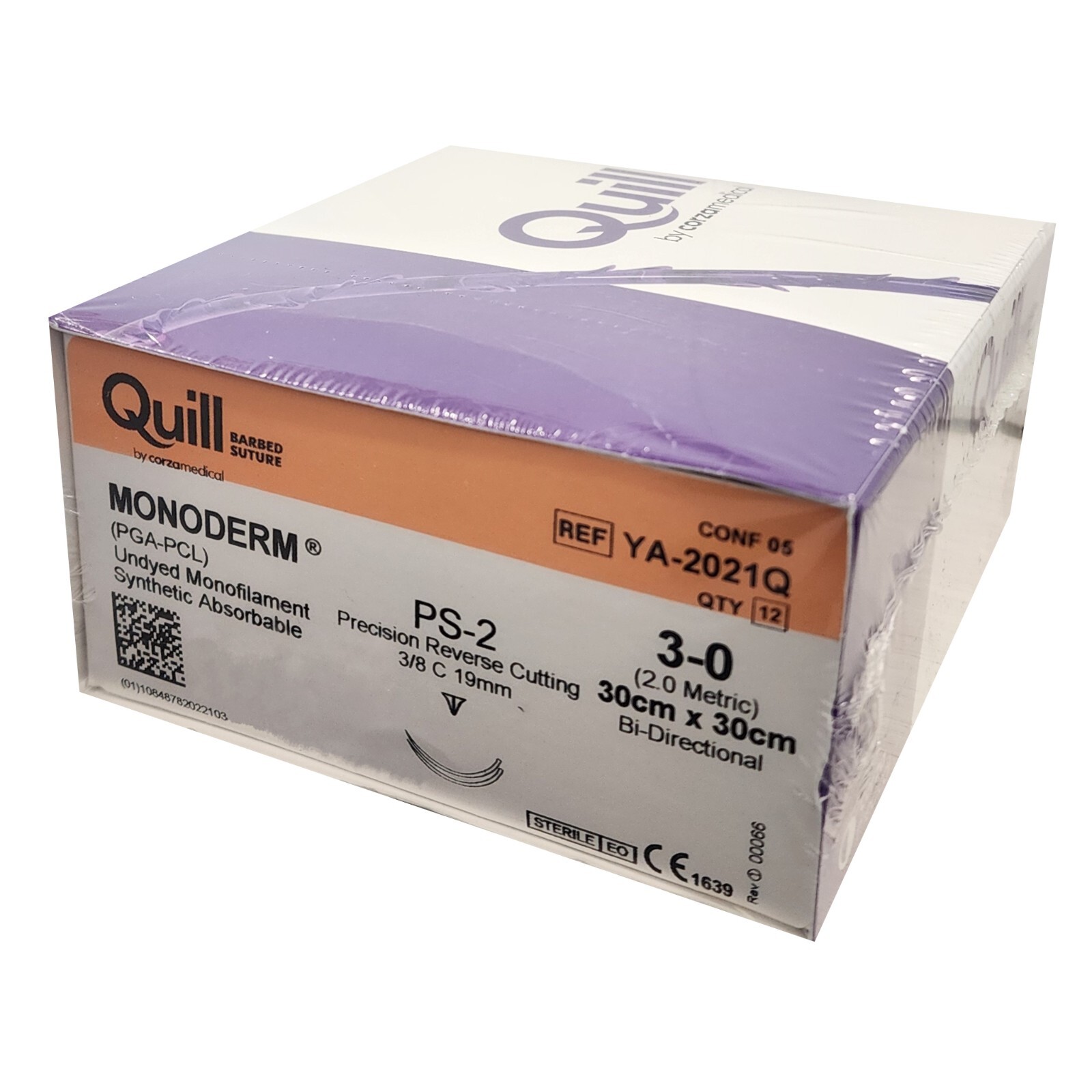 *12-Pieces* Quill Barbed Suture Monofilament 12\