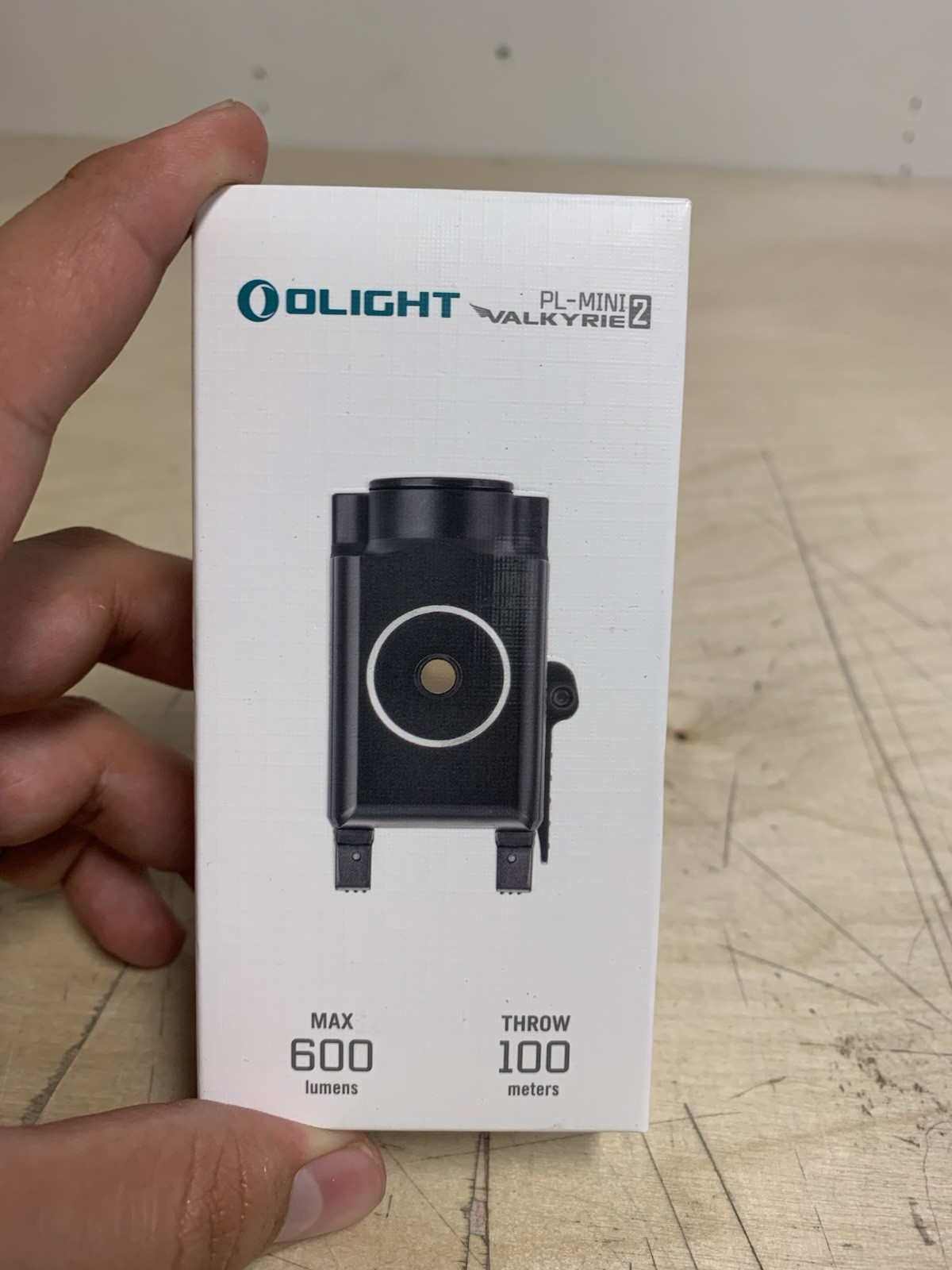 Olight PL-MINI 2 Black Rechargeable Weapon Light, 600 Lumens, Beam Distance 100M