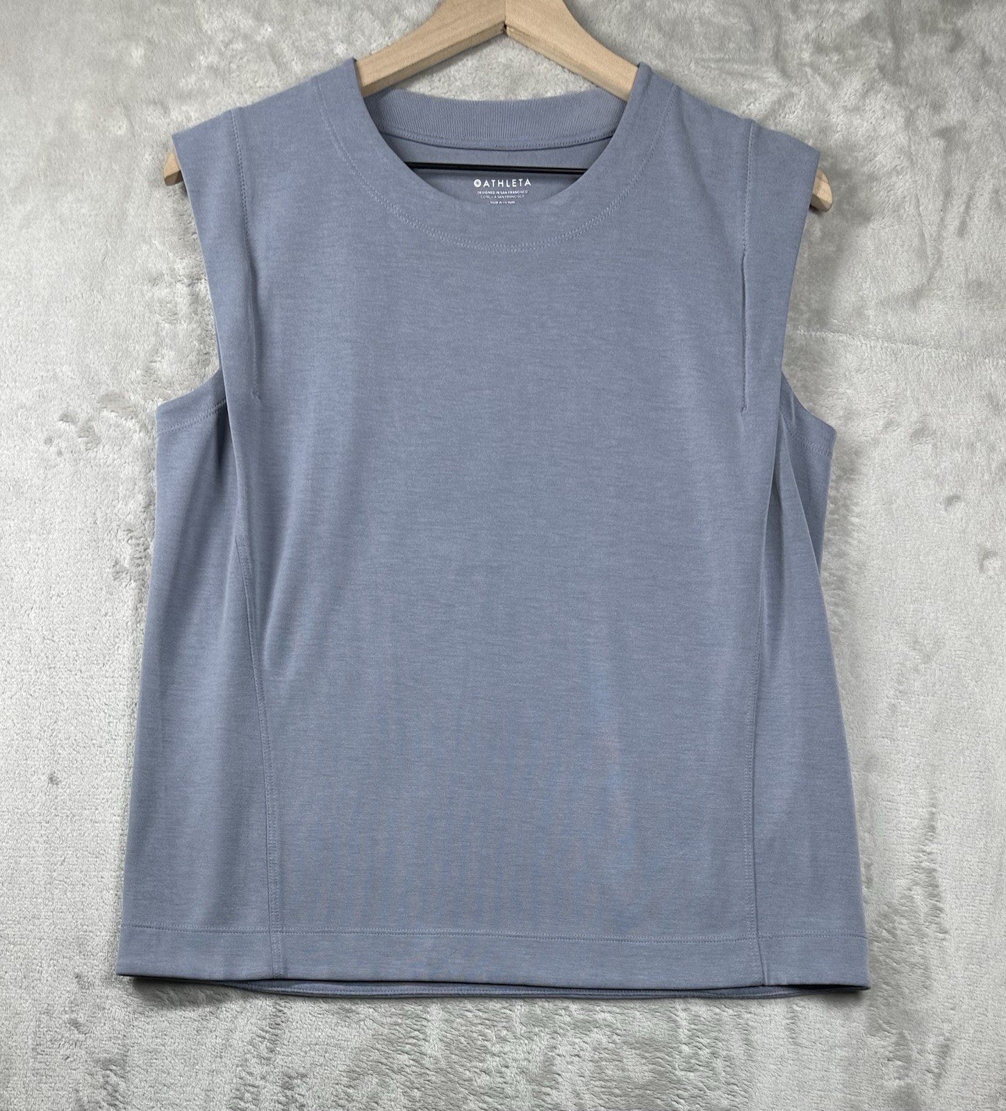 Athleta Seasoft Tank Crew Womens Sz Medium Blue Stretch Athletic Lounge 882489 Athleta Seasoft Tank Crew Womens Sz Medium Blue Stretch Athletic Lounge 882489