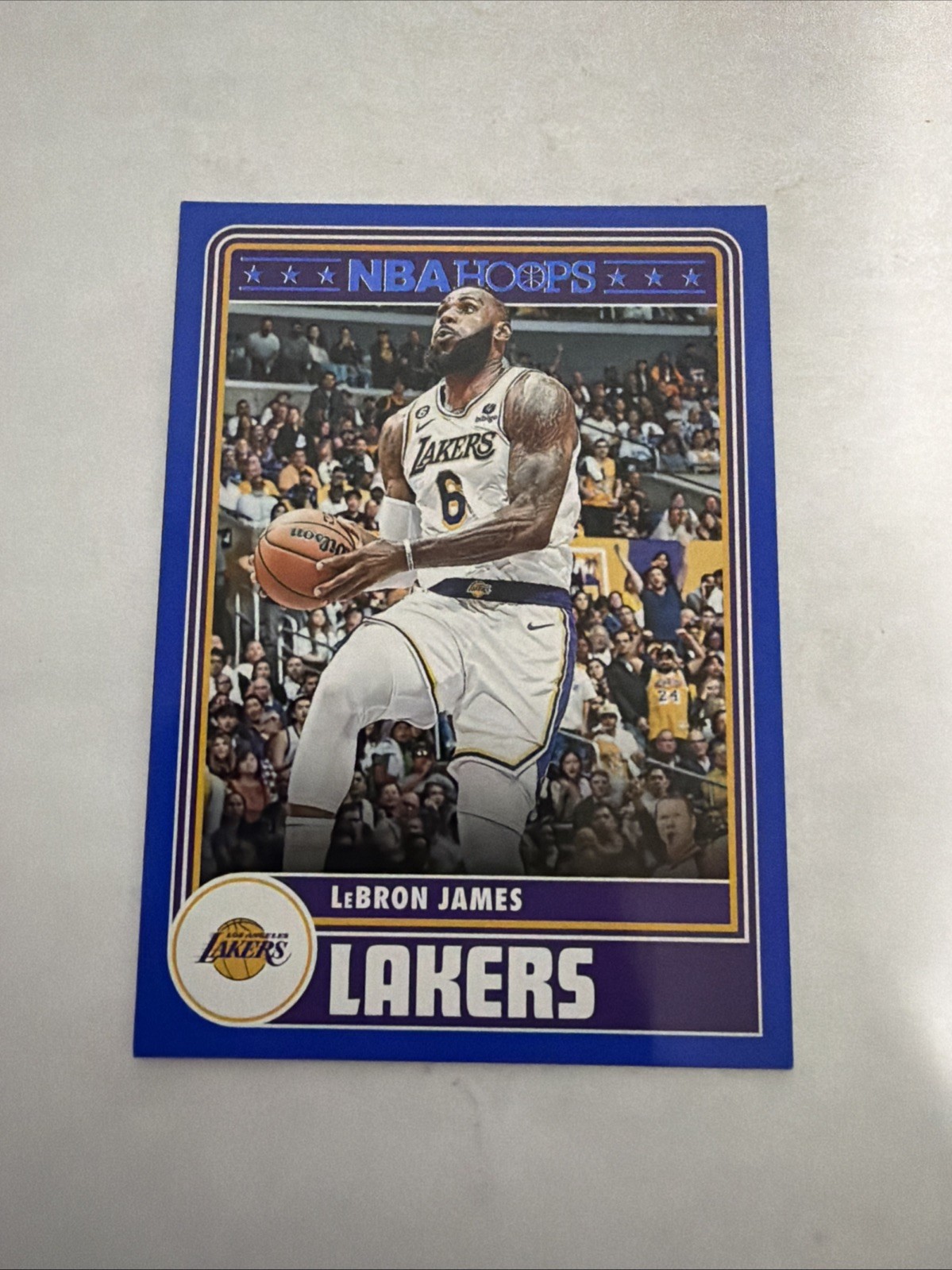 2023-24 Panini NBA Hoops - Hoops Tribute LeBron James #290 Blue 2023-24 Panini NBA Hoops - Hoops Tribute LeBron James #290 Blue
