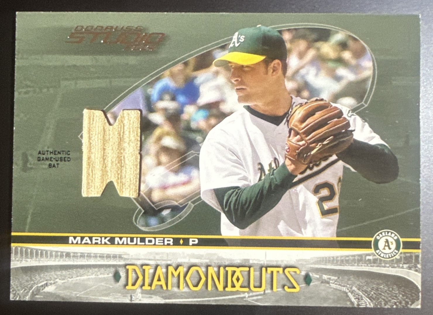 Mark Mulder - 2004 Studio Diamond Cuts #5 - BAT RELIC /200