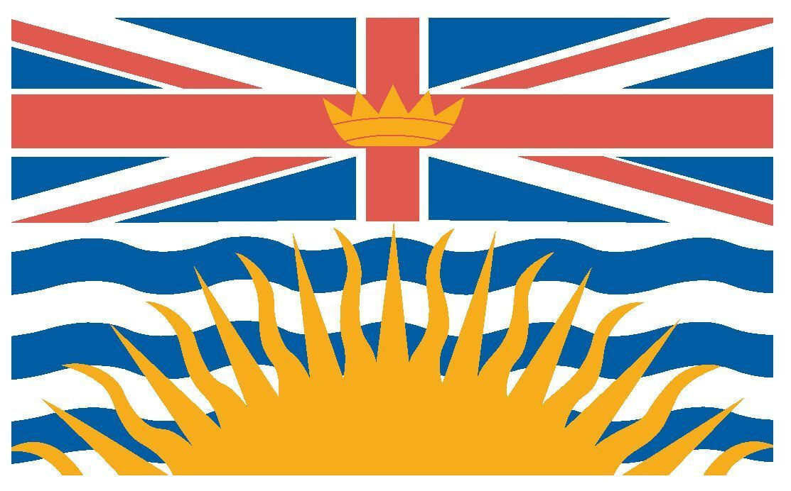 British Columbia International Flag Sticker Decal F68