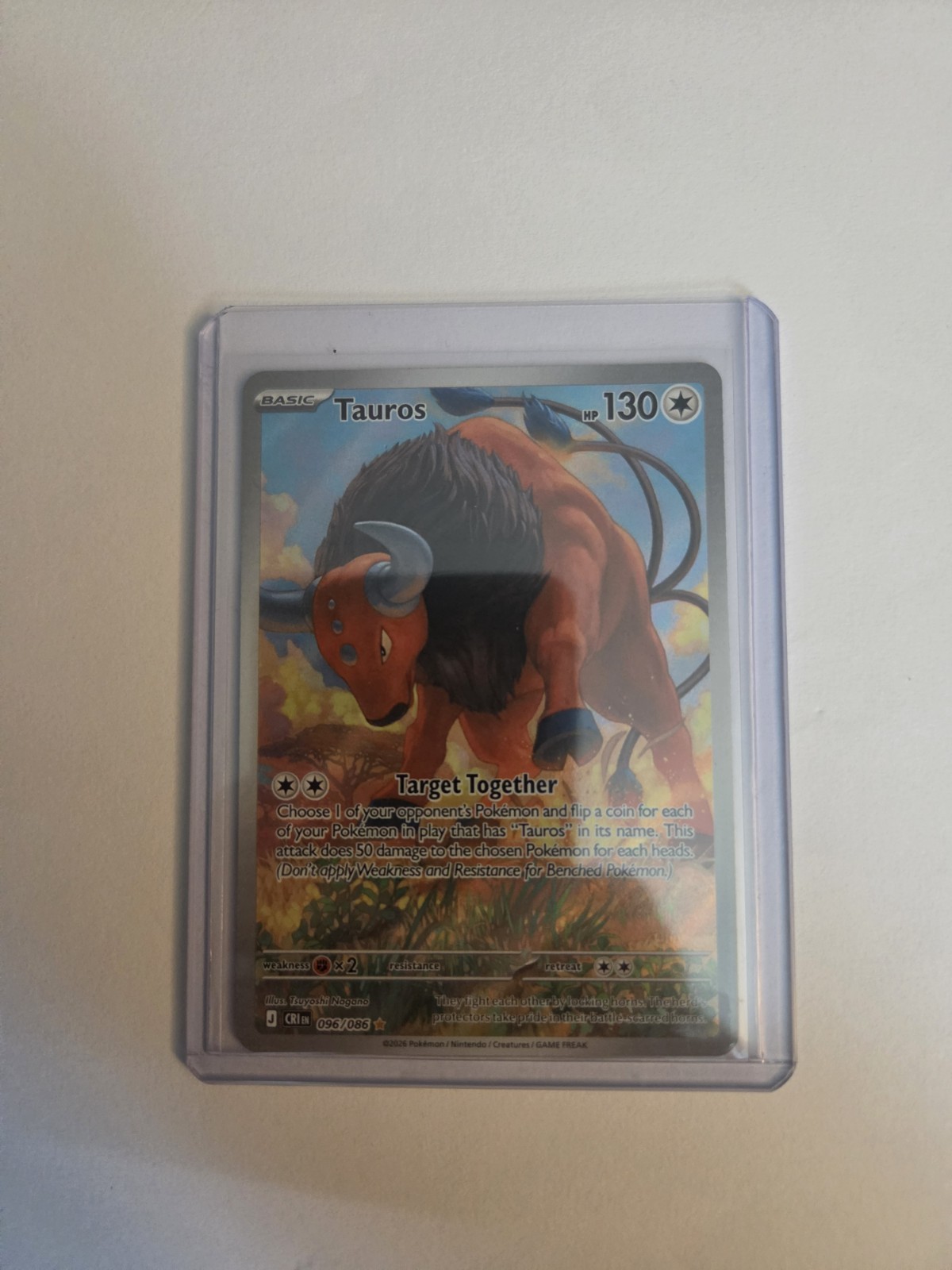 Tauros 096/086 Me04: Chaos Rising Holo Tauros 096/086 Me04: Chaos Rising Holo