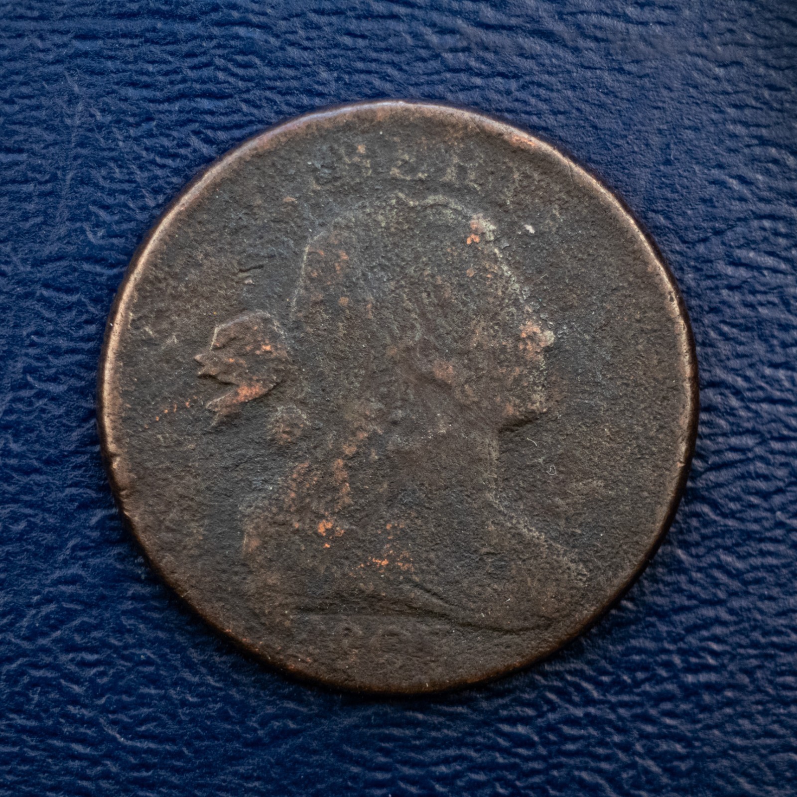 1803 Small Date/Large Fraction Draped Bust Large Cent, VG Details, Corroded A222
