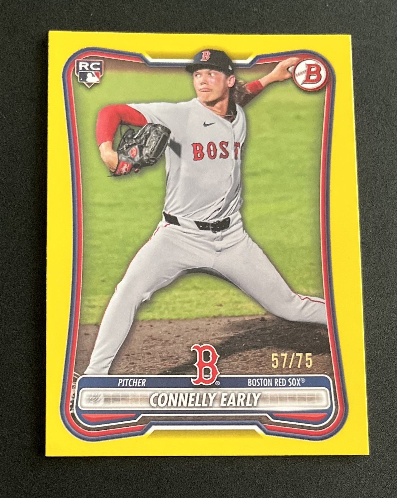 2026 Bowman Connelly Early Yellow Border Rookie RC #/75 Red Sox