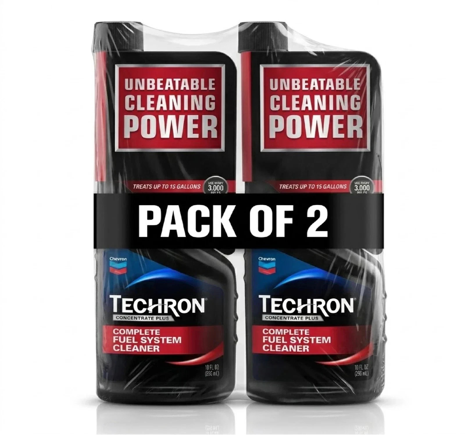 (2 pack) Chevron Techron Complete Fuel System Cleaner, 10 oz