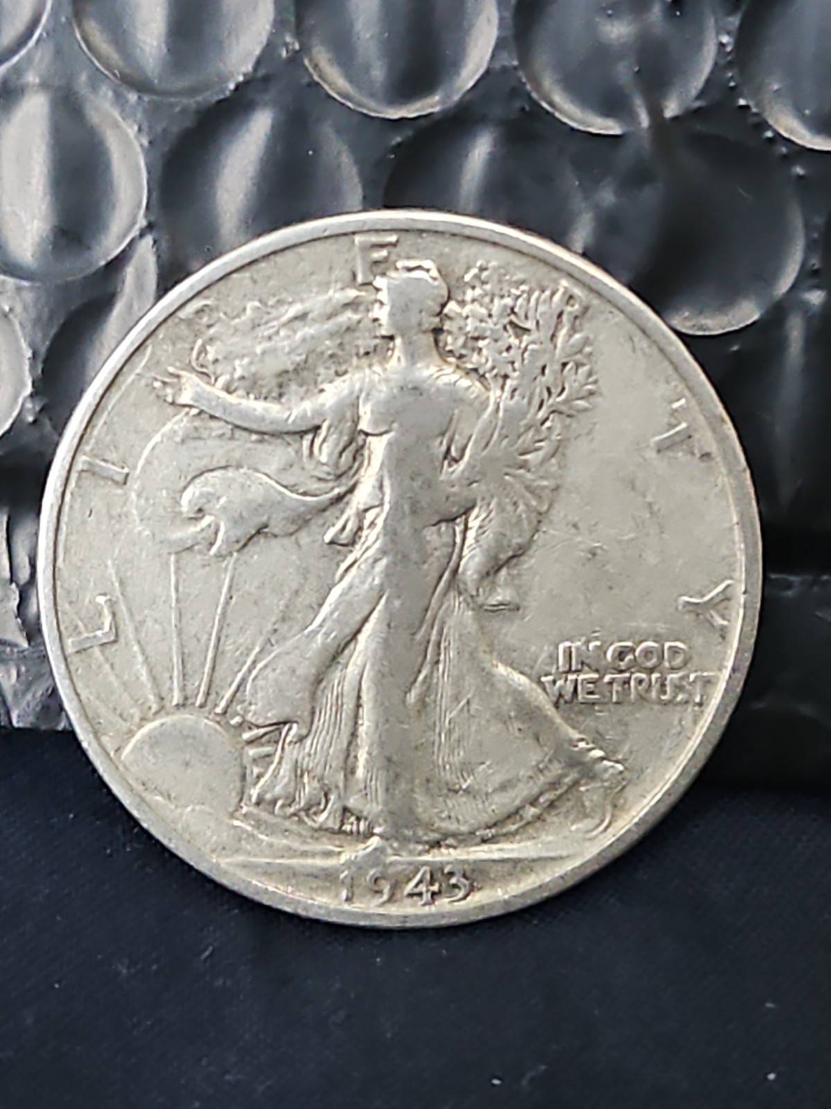1943 S Walking Liberty Half Dollar 90% Silver - San Francisco Mint