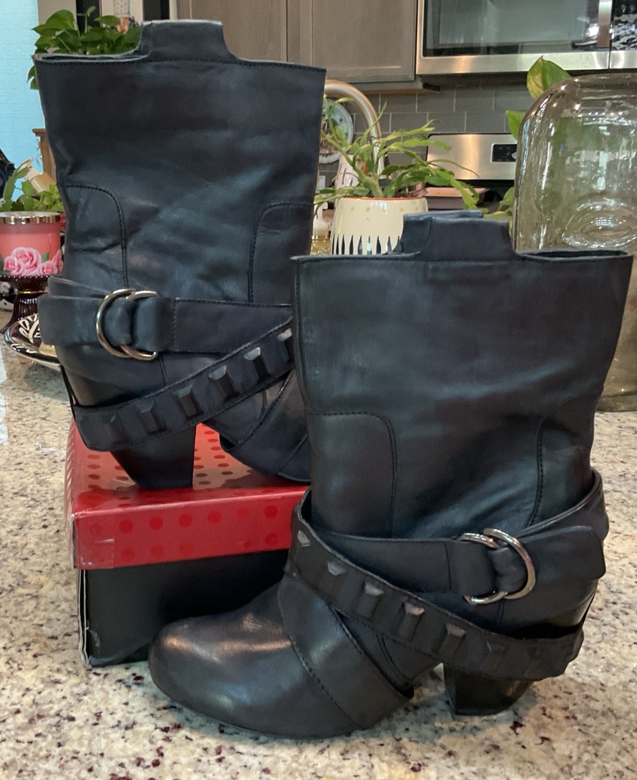 NAUGHTY MONKEY Women’s Sz 7.5 M DOMINATION NMW0684-001 Black w/Box