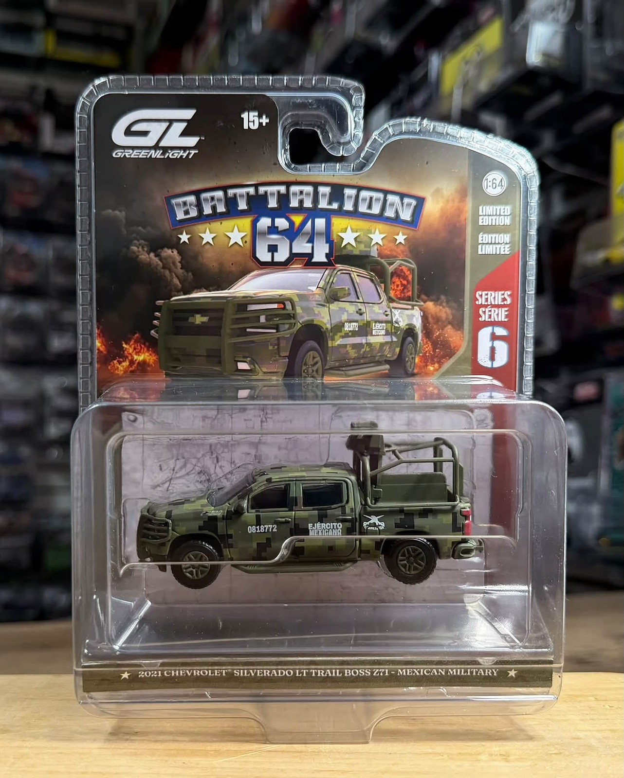 Greenlight 2021 Chevrolet Silverado ZZ1 Mexican Mllitary 1/64 EJERCITO MEXICANO Greenlight 2021 Chevrolet Silverado ZZ1 Mexican Mllitary 1/64 EJERCITO MEXICANO