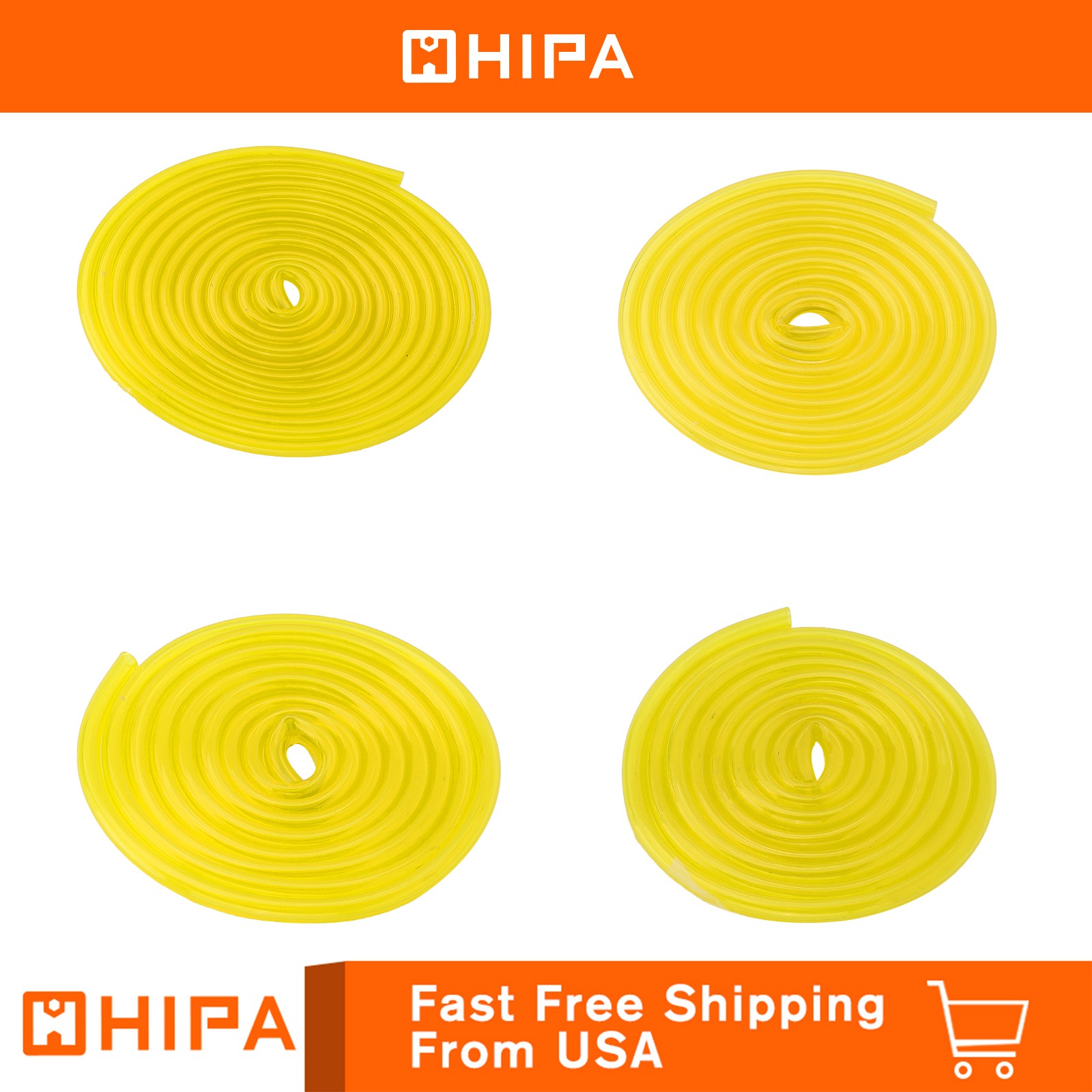 🔥 4 Sizes Gas Fuel Line Hose Yellow 32Ft Fuel Tube for 2 Cycle Small Engine