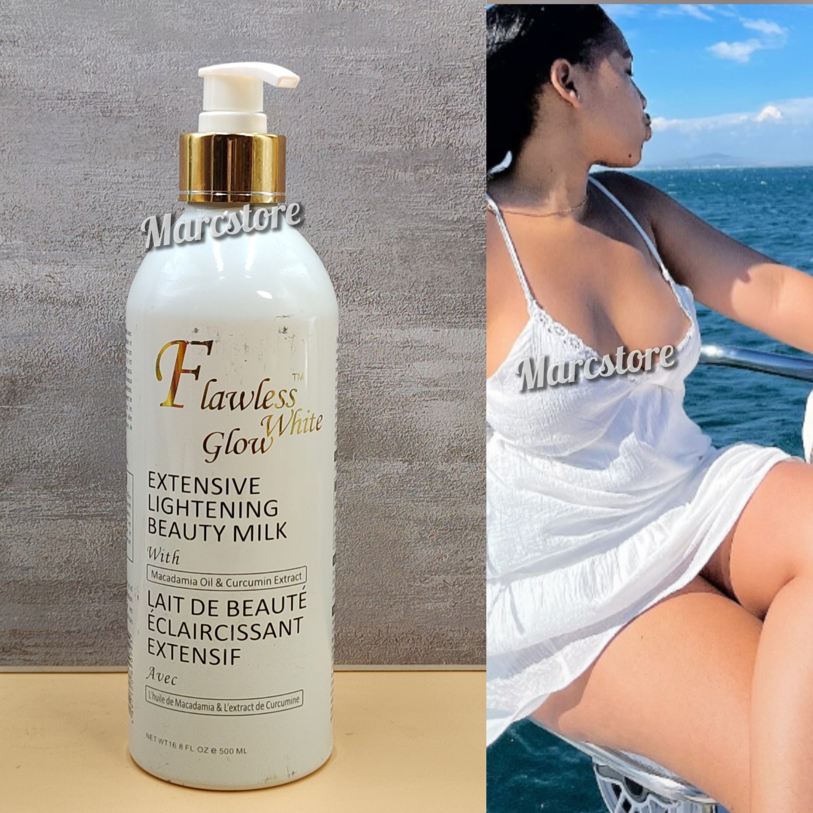 Flawless White Glow Extensive Lightening Beauty Milk 💯 Authentic 500ml Flawless White Glow Extensive Lightening Beauty Milk 💯 Authentic 500ml