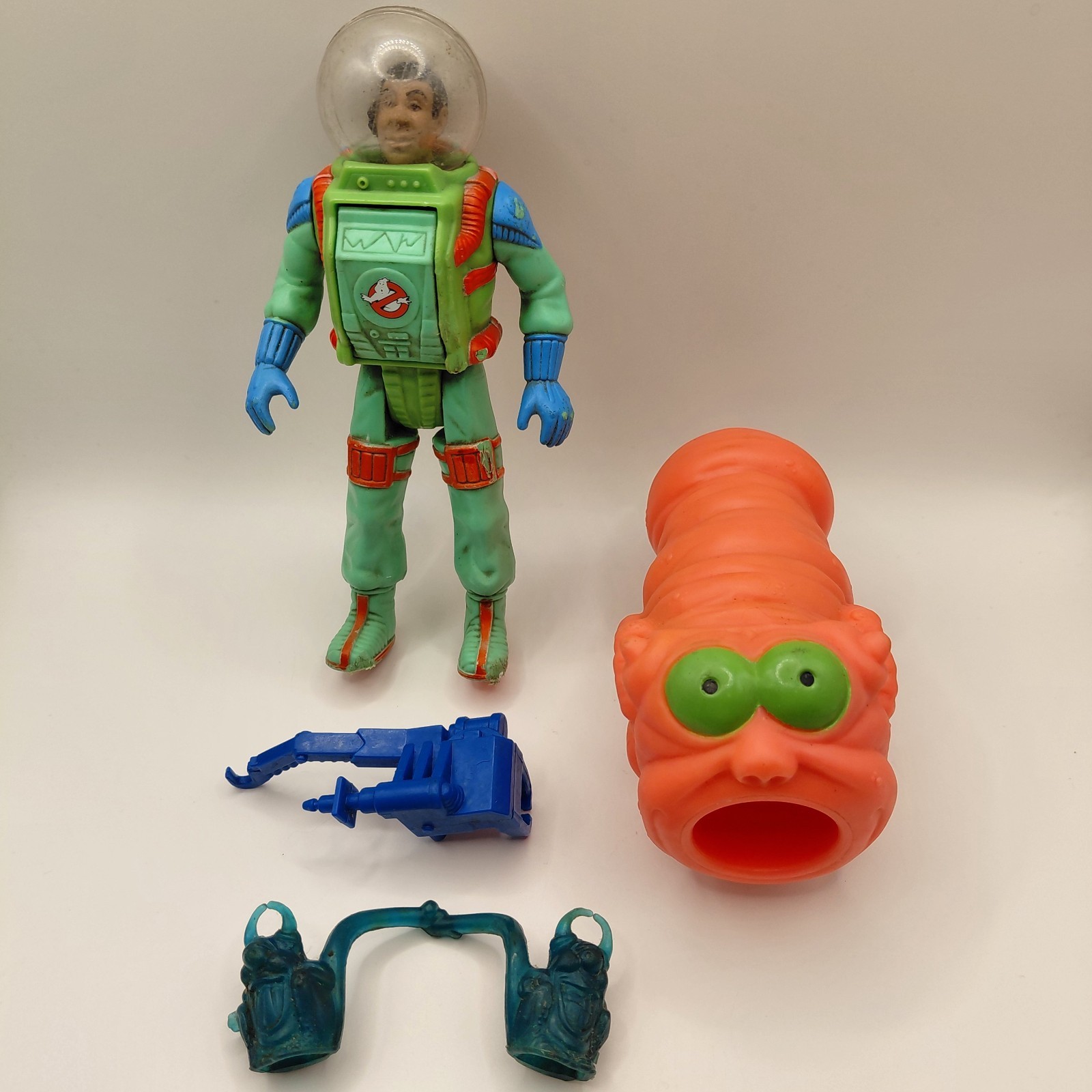 Vtg Kenner Real Ghostbusters Lot - Winston Boo-zooka Ghost Venkman Accessories 