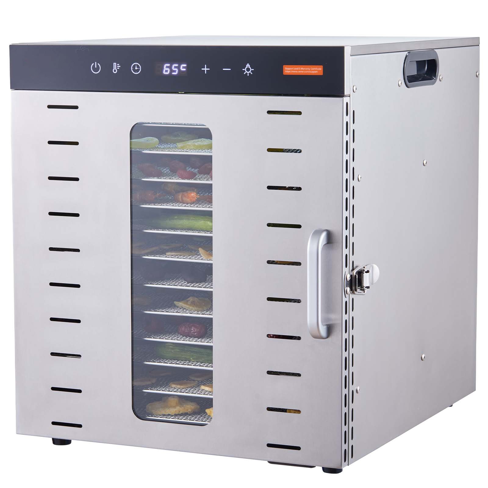 Uimoso 10-Tray Stainless Steel Food Dehydrator,1000W for Drying Fruits and Jerky