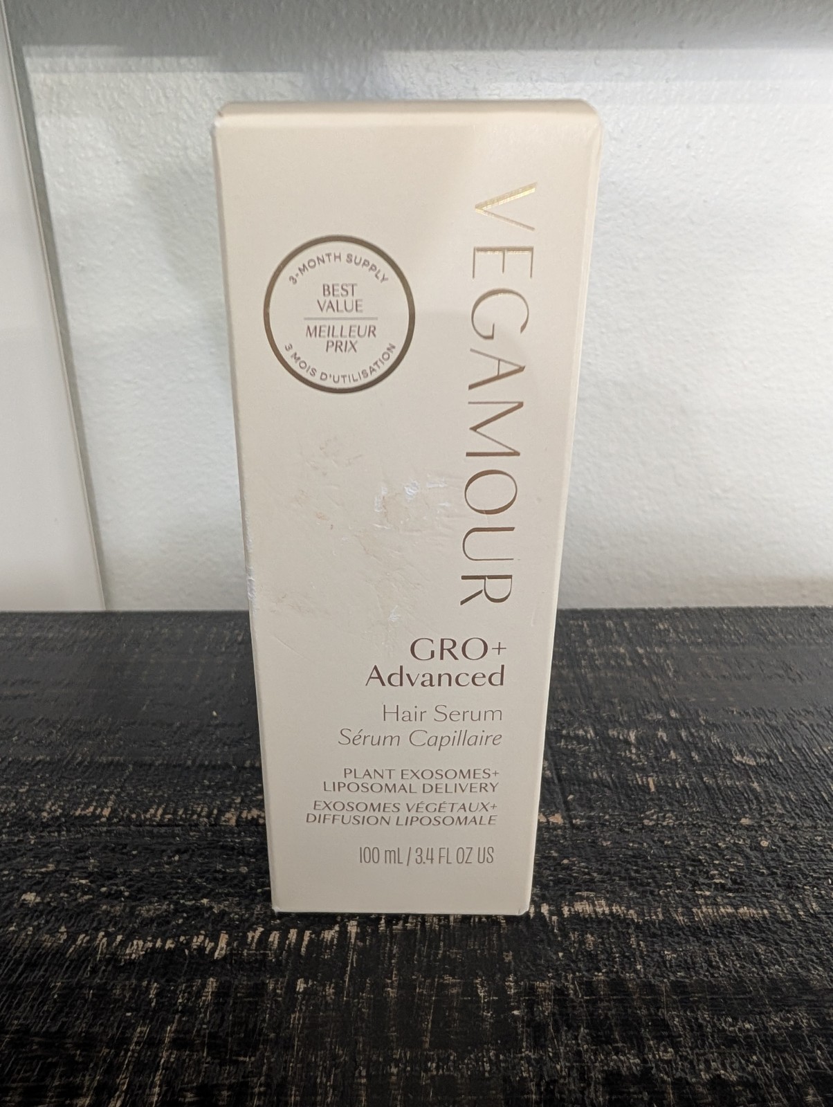 VEGAMOUR GRO+ Advanced Hair Serum 3.4 oz 3-Month Supply NEW SEALED